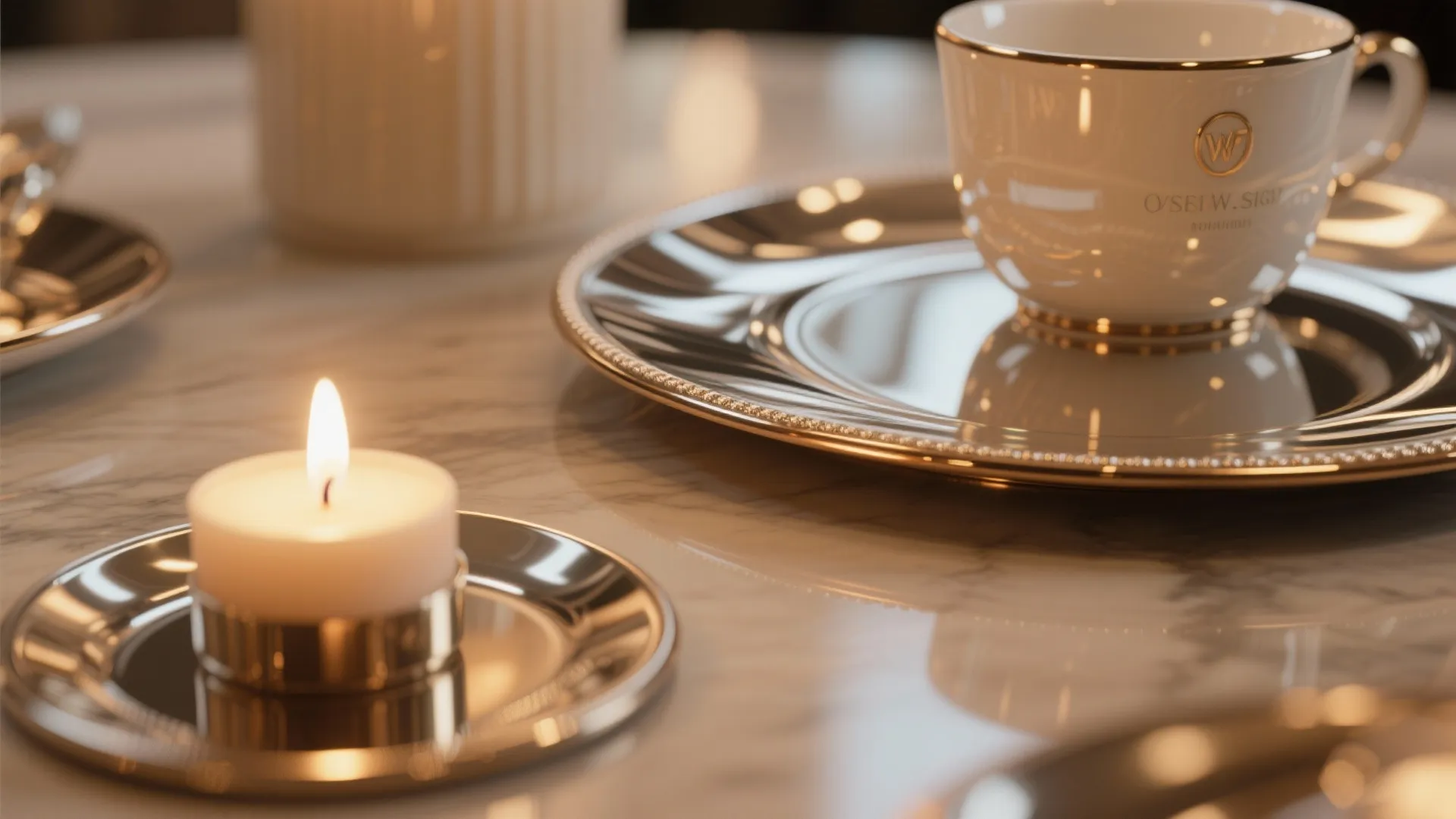 4. Reflective Accents & Lighting Tricks