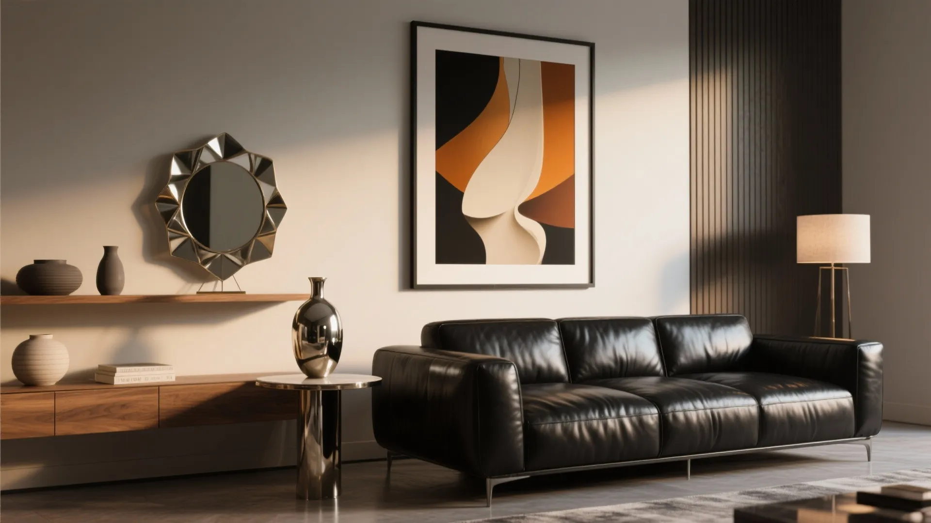 4. Embrace reflective surfaces and art