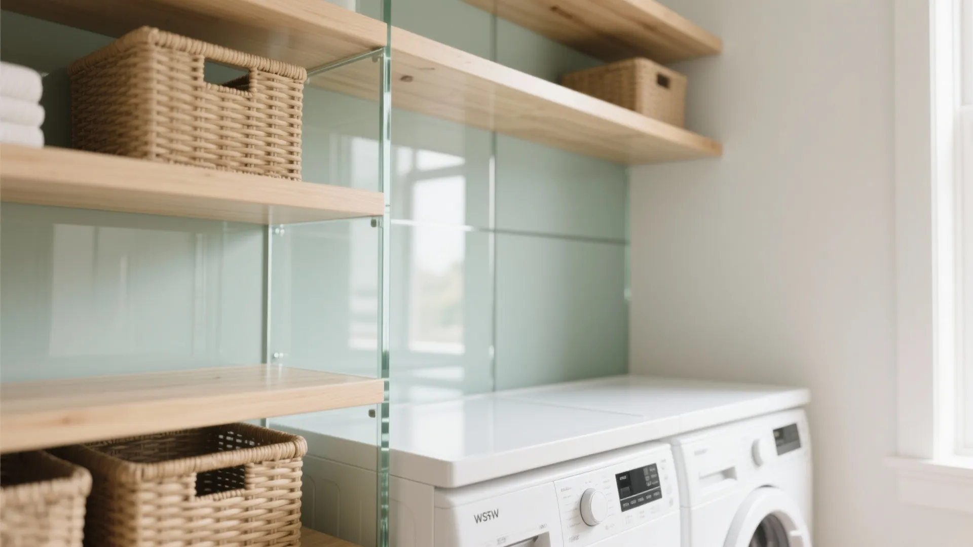 Light, Glass, and Reflective Shelf Backs