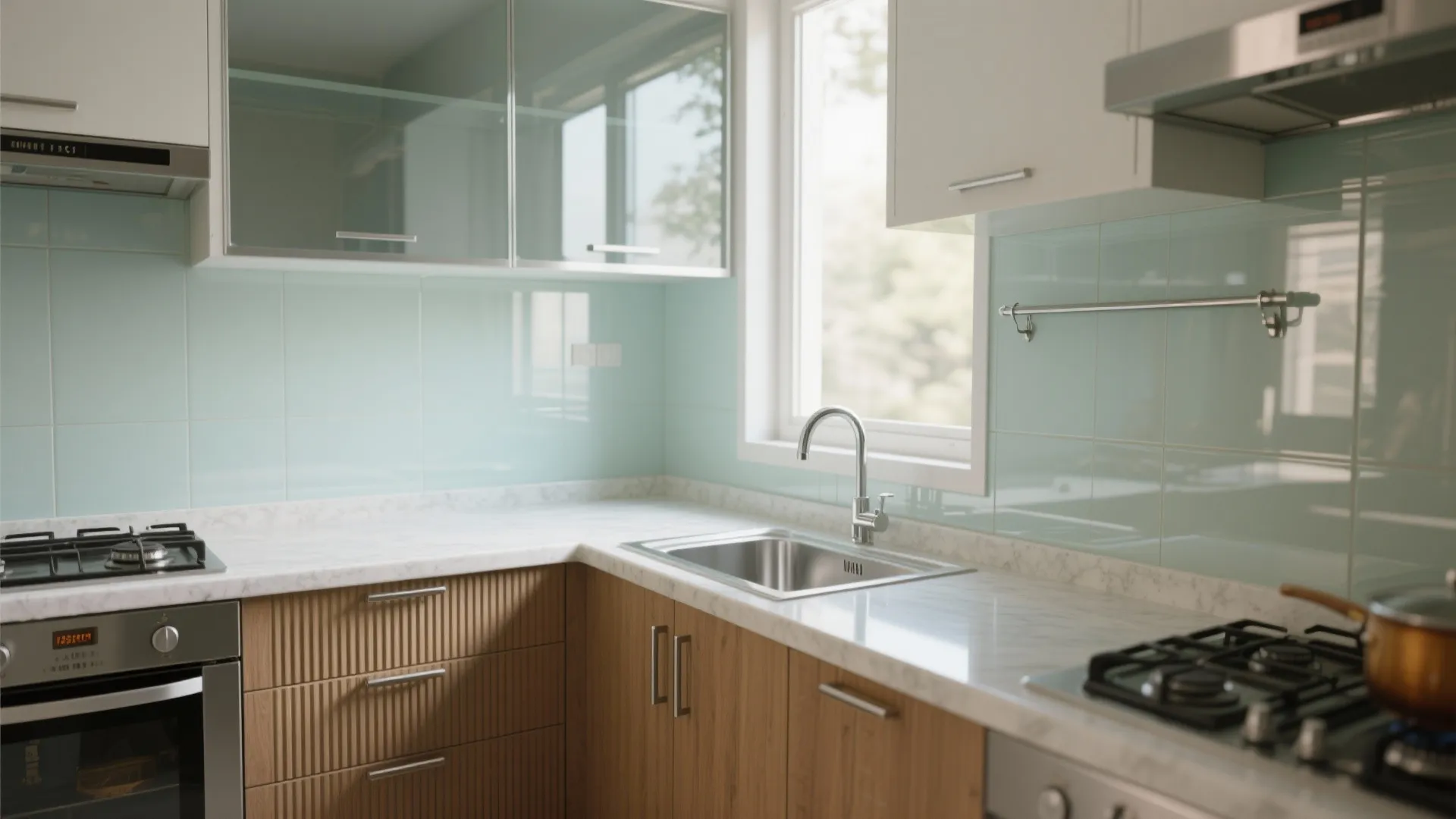 Borrowed light with reflective surfaces