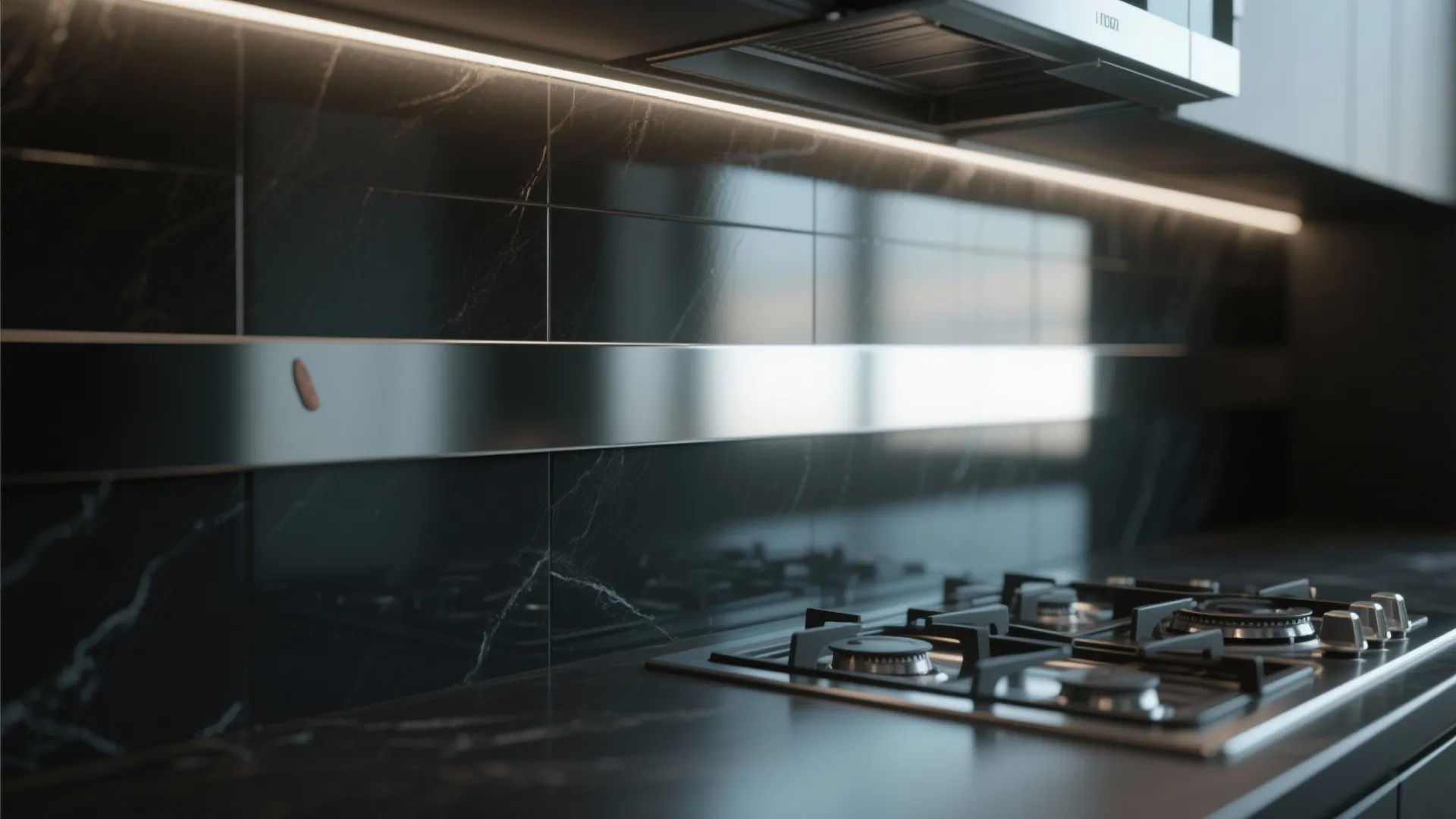 2. Use reflective backsplashes sparingly