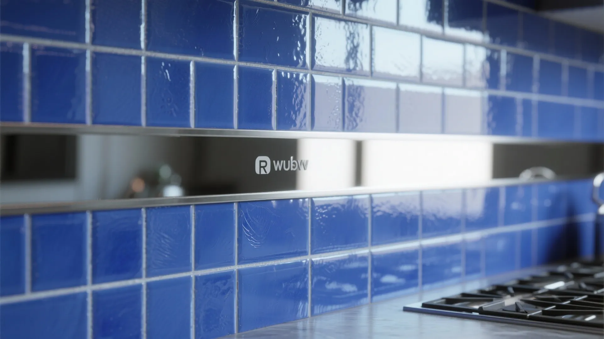 1. Reflective backsplashes to amplify deep color