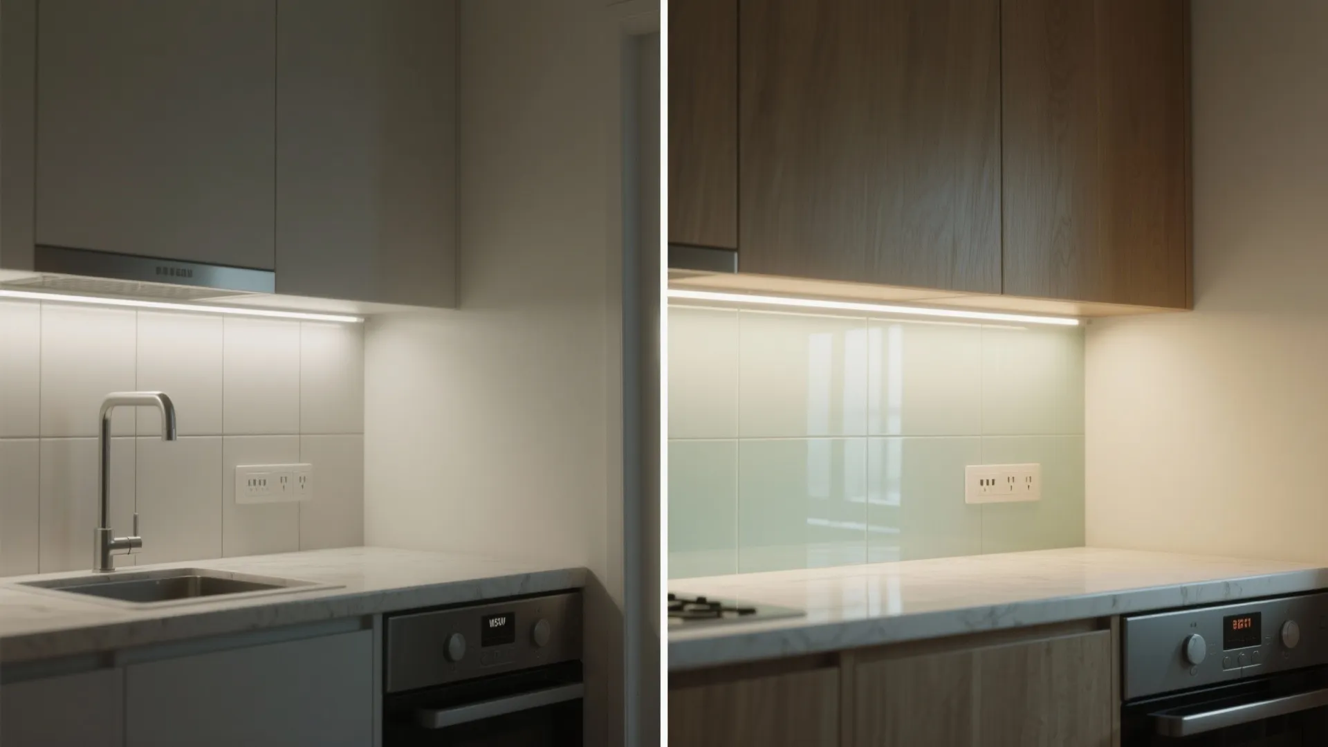 Reflective Backsplashes and Gloss Accents