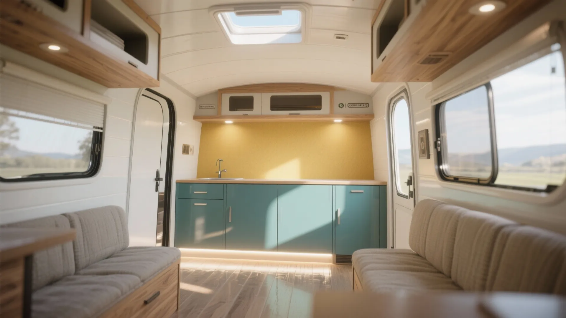 1. Reflective Light Base with Color Pops