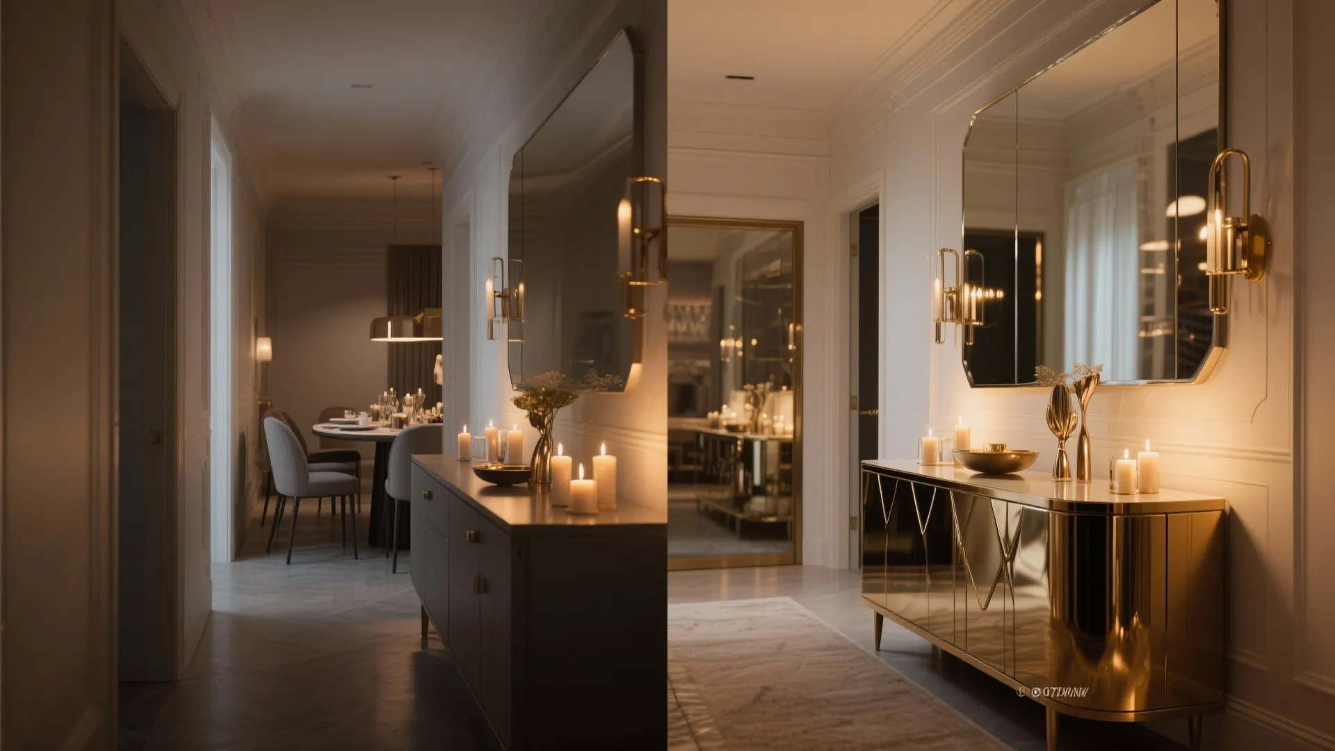 5. Reflective surfaces to open the space