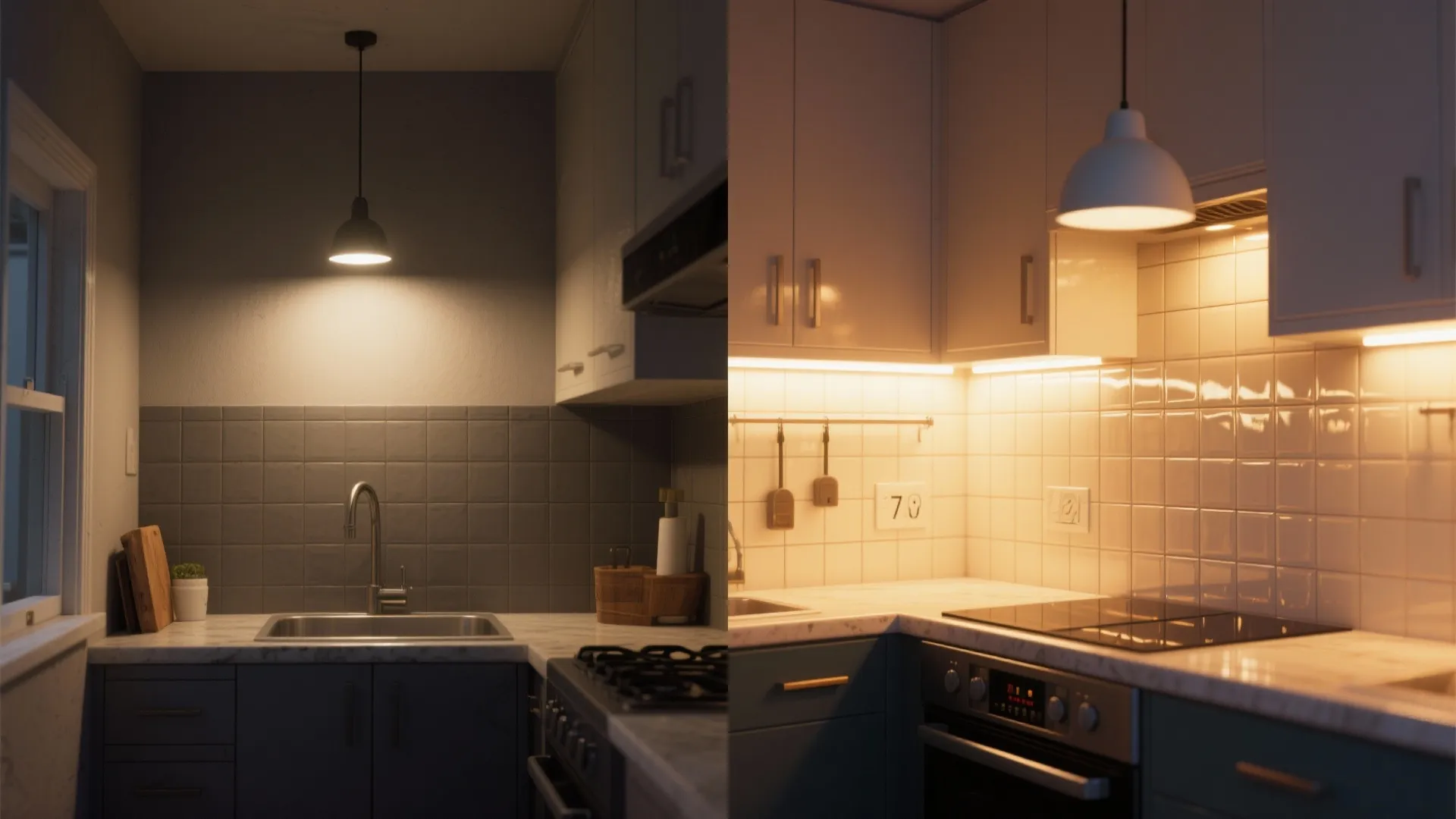 5. Reflective surfaces and renter-friendly fixtures