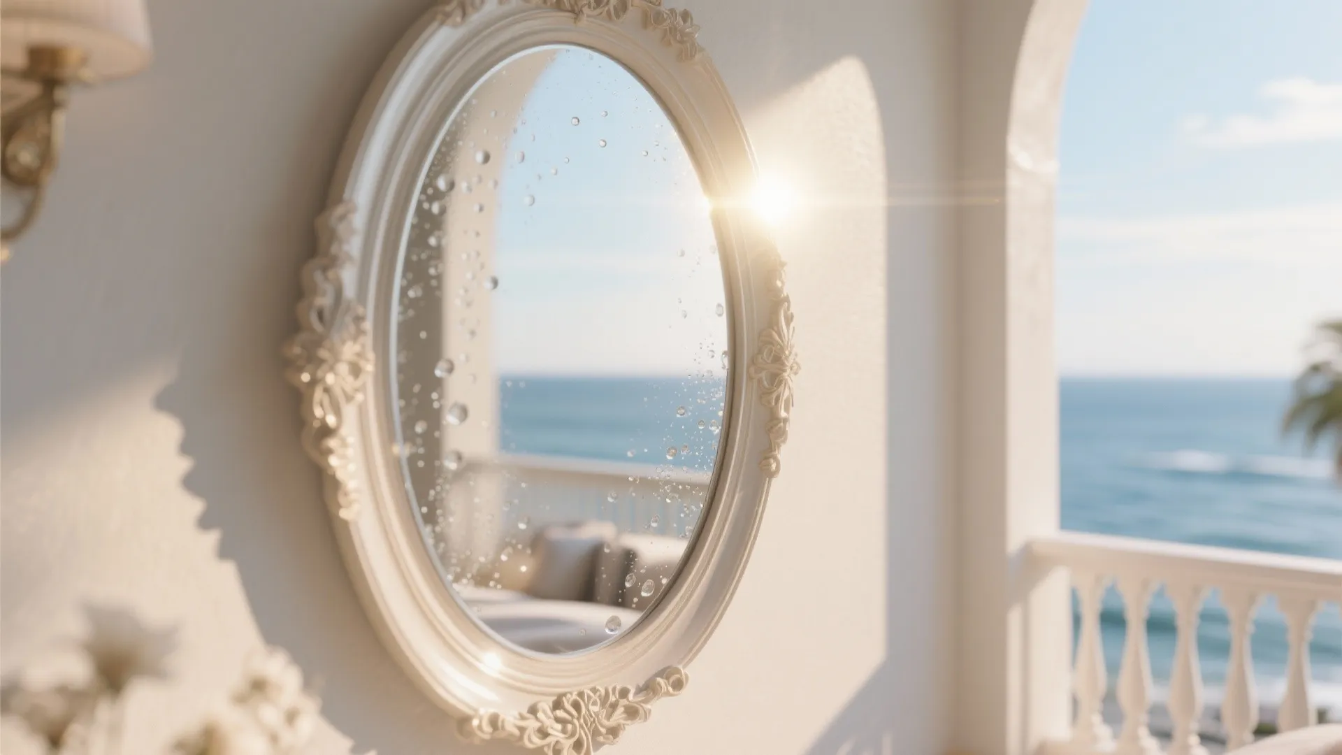 1. Embrace coastal light with reflective surfaces