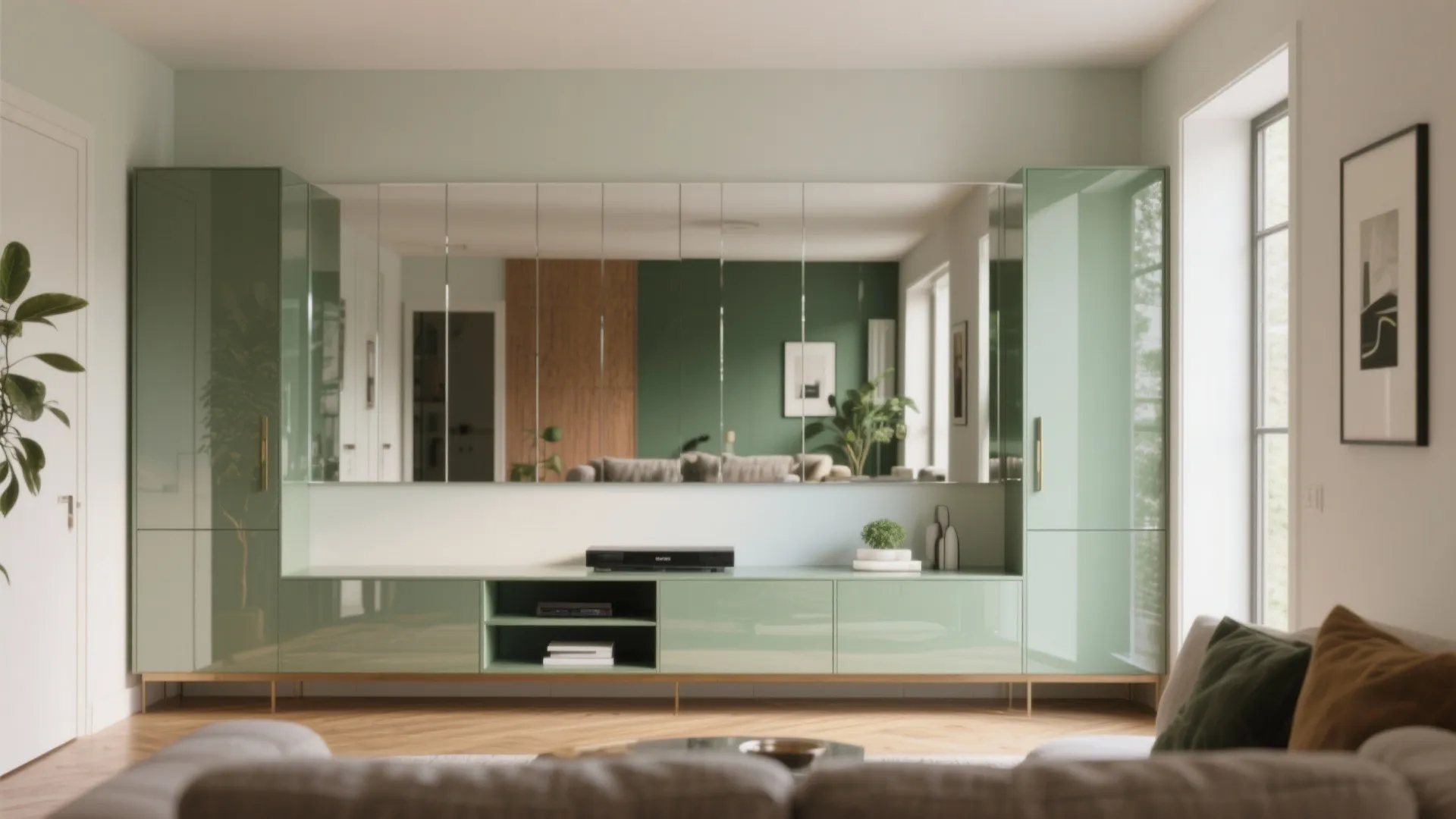 5. Reflective surfaces and strategic color