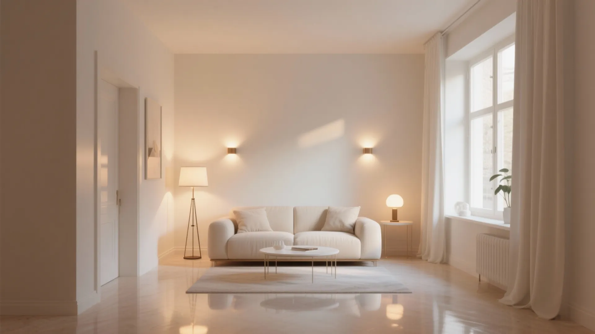 5. Maximize Light: Reflective Cream and Smart Lighting