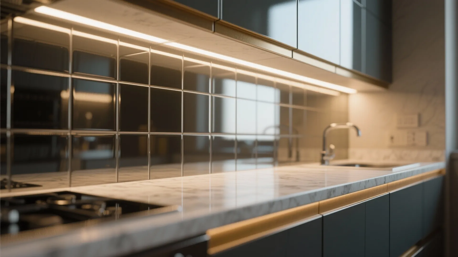 4. Light-reflecting finishes and layered lighting