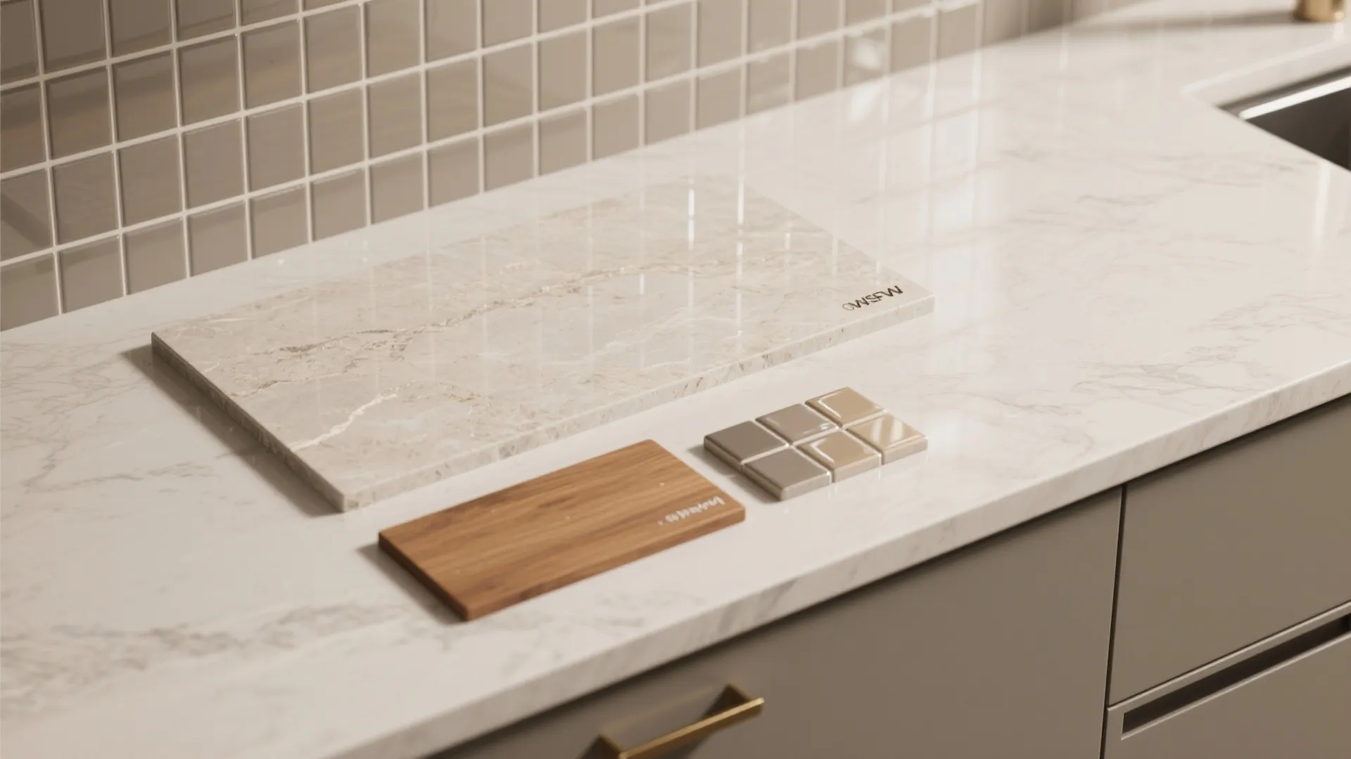 4. Light, reflective finishes and consistent materials