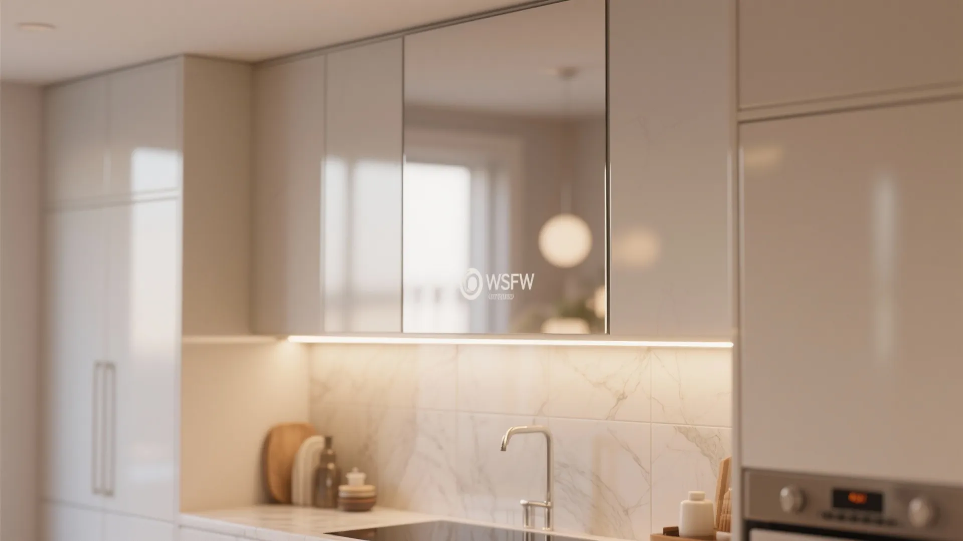 4. Light, Reflective Finishes and Focused Lighting