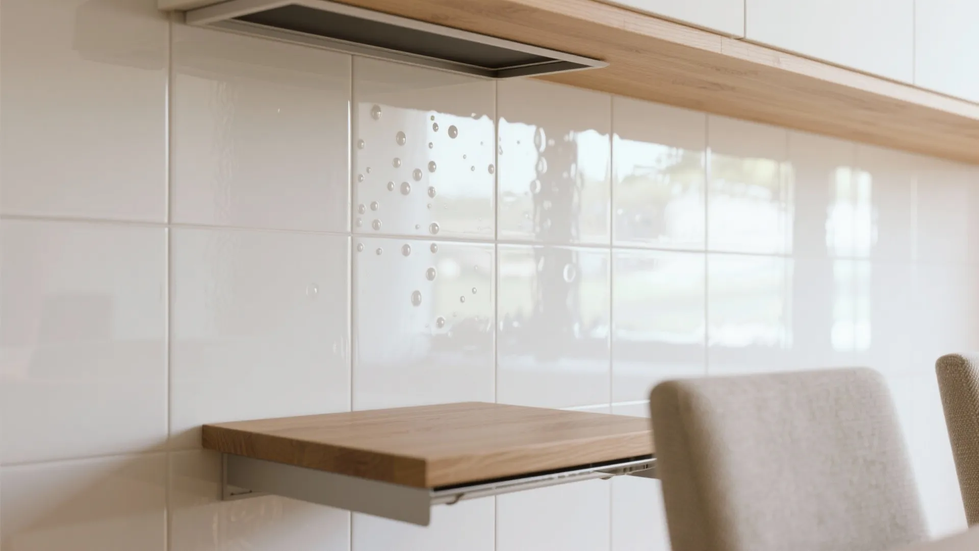 4. Light, reflective finishes and slimline dining