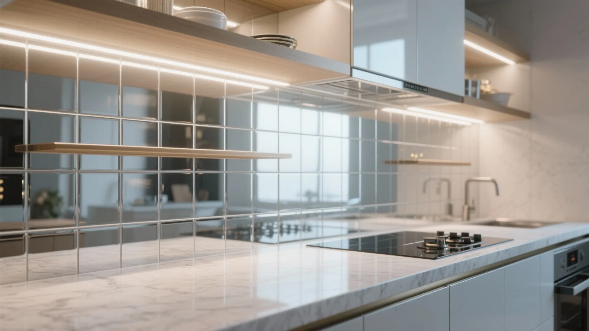 5. Light, Reflective Finishes and Strategic Lighting