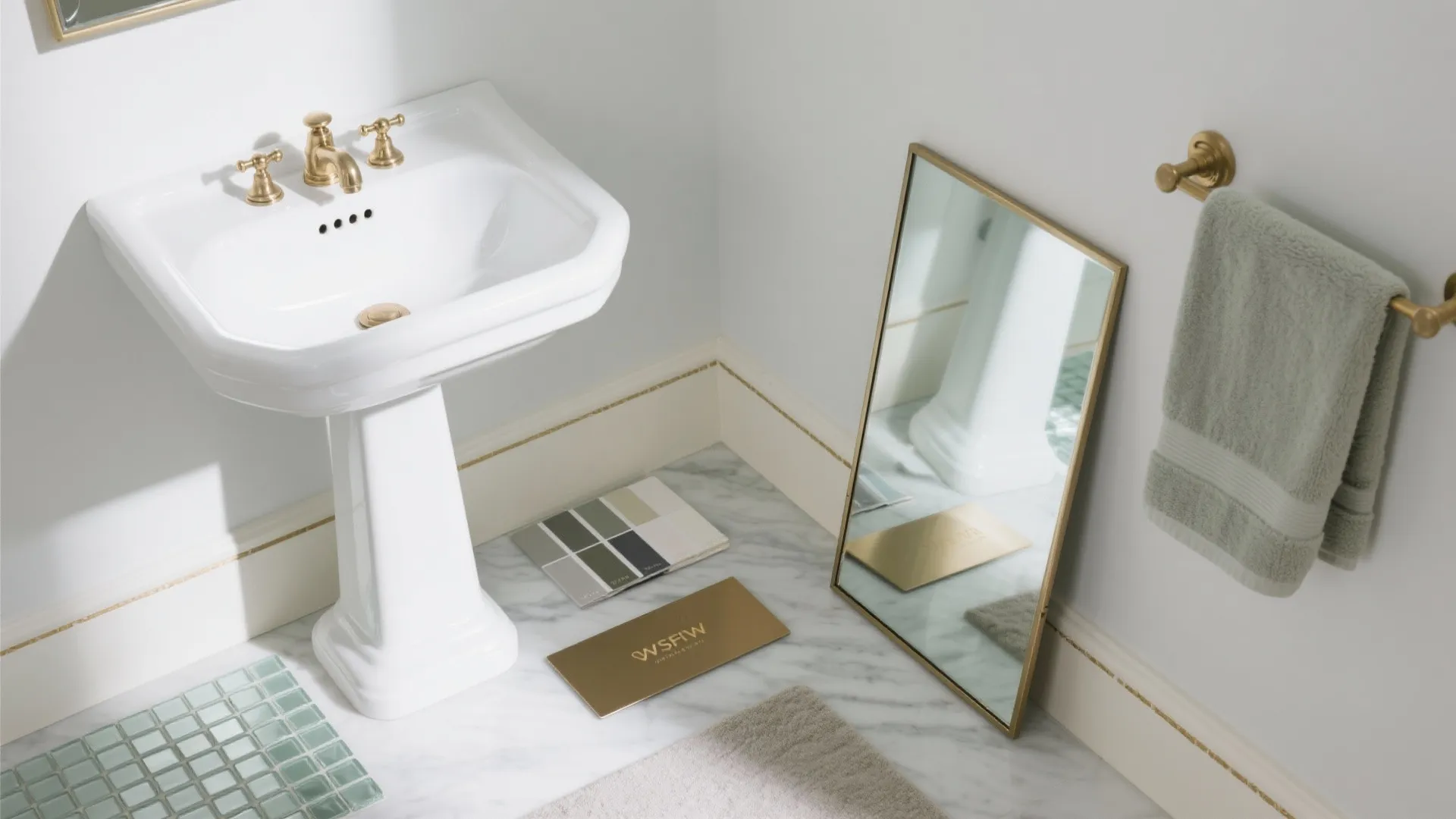 Light-Reflecting Materials That Love Pedestal Sinks