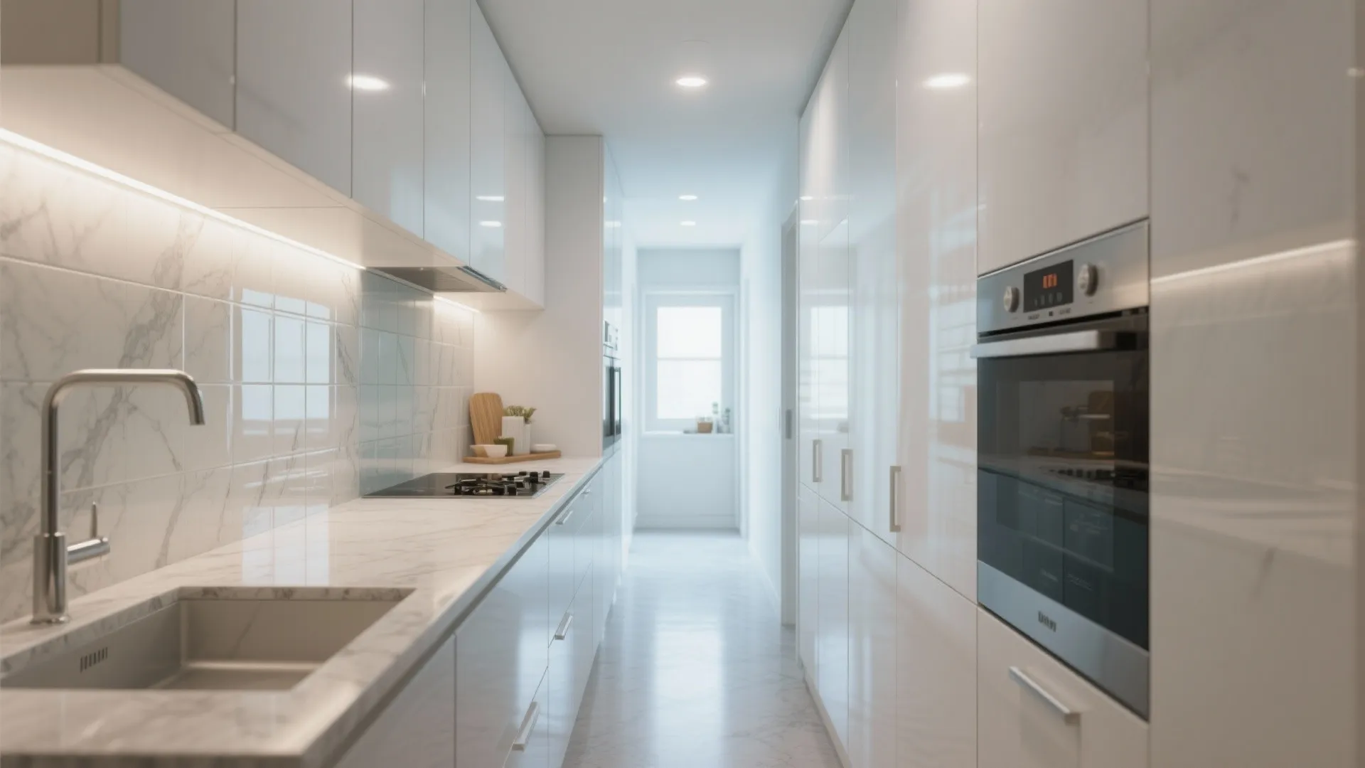 2. Light, reflective surfaces