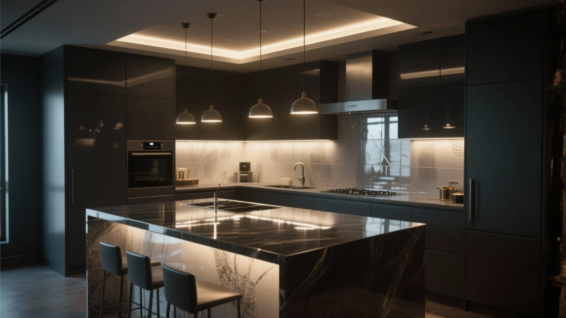 4. Reflective Islands and Smart Lighting