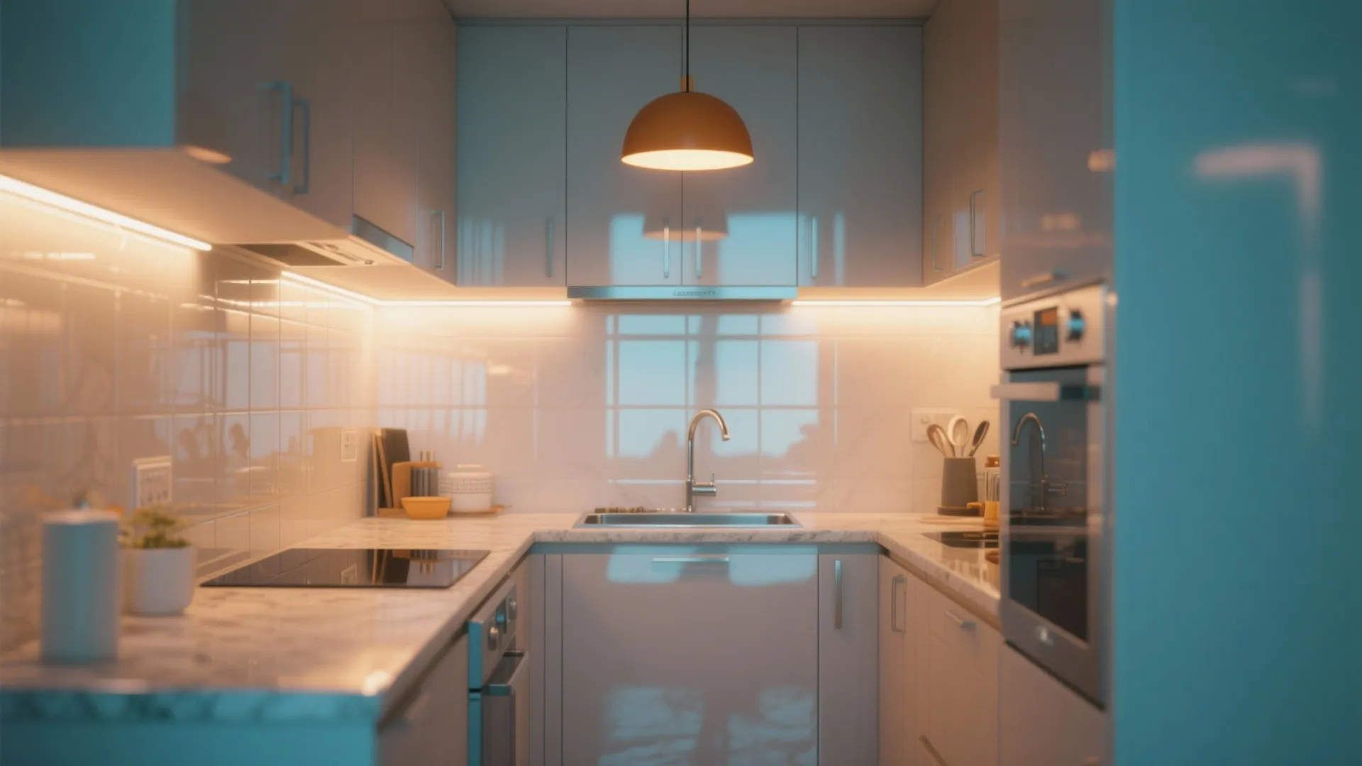 5. Light, reflective surfaces and smart lighting