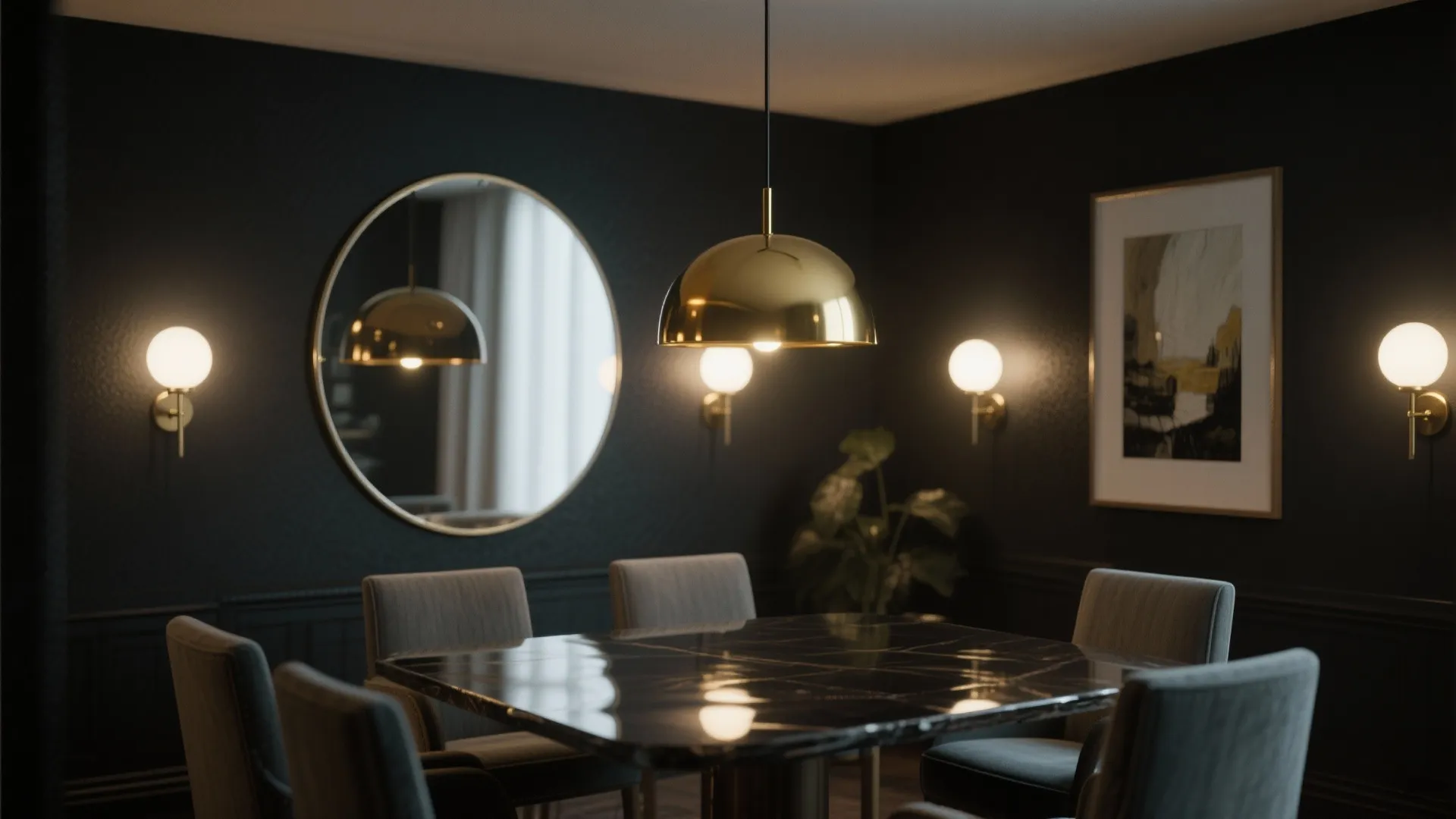 4. Reflective Surfaces and Smart Lighting