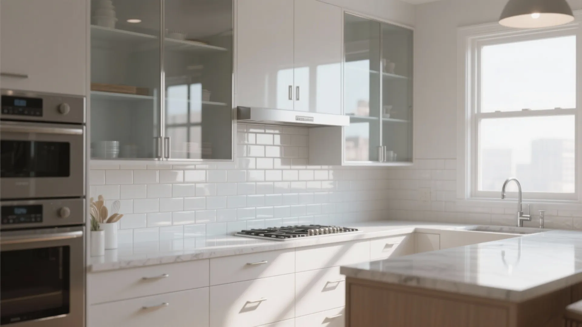 2. Light-reflecting materials to make it feel bigger