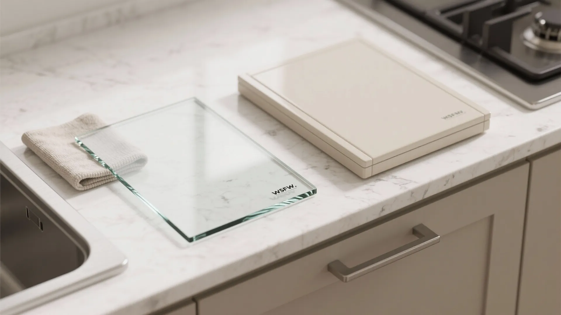 Light-Reflecting Surfaces and a Glass Backsplash