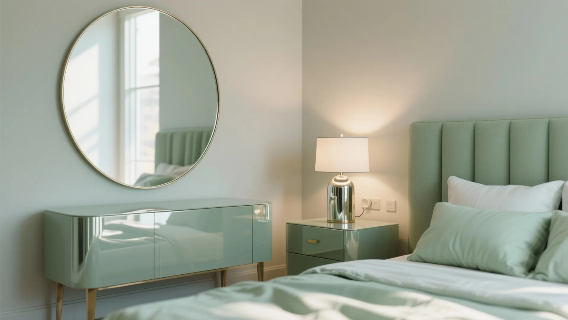 3. Balance sage with light and reflective surfaces