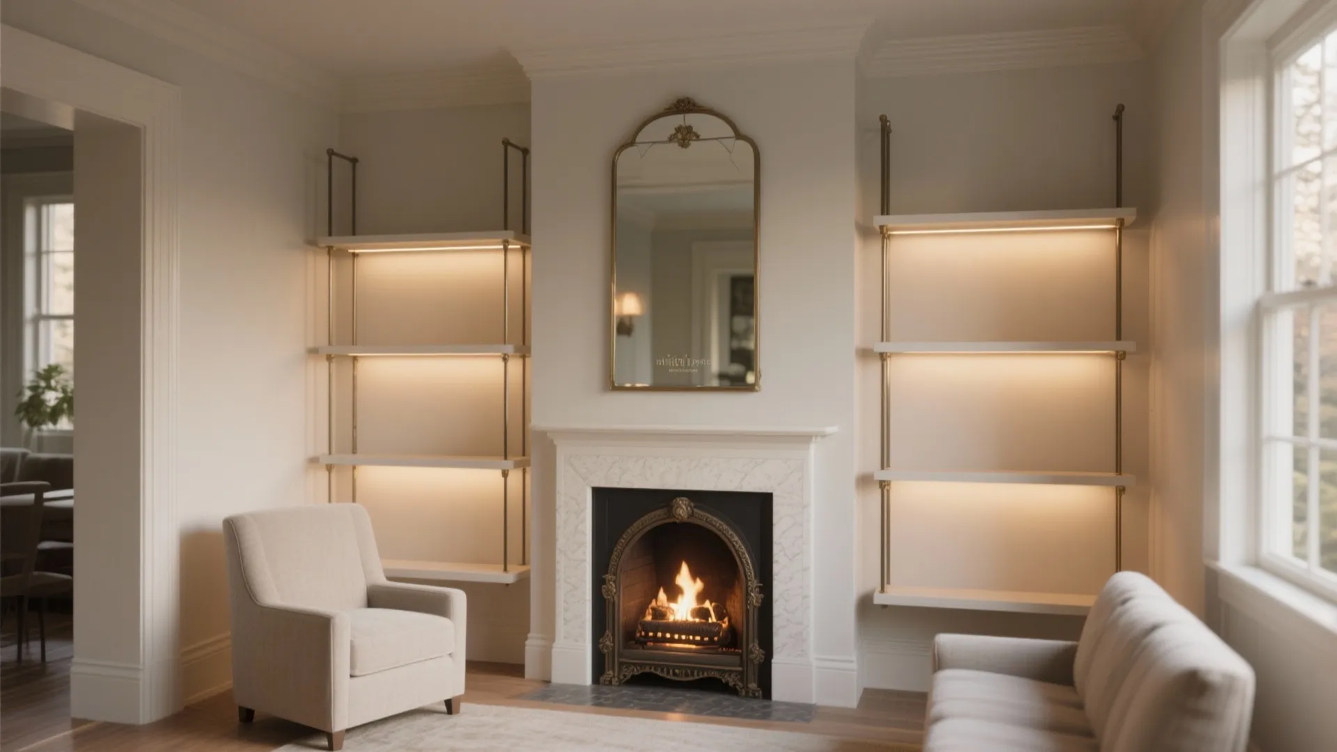 Glass and Light: Reflective Surfaces for Visual Depth