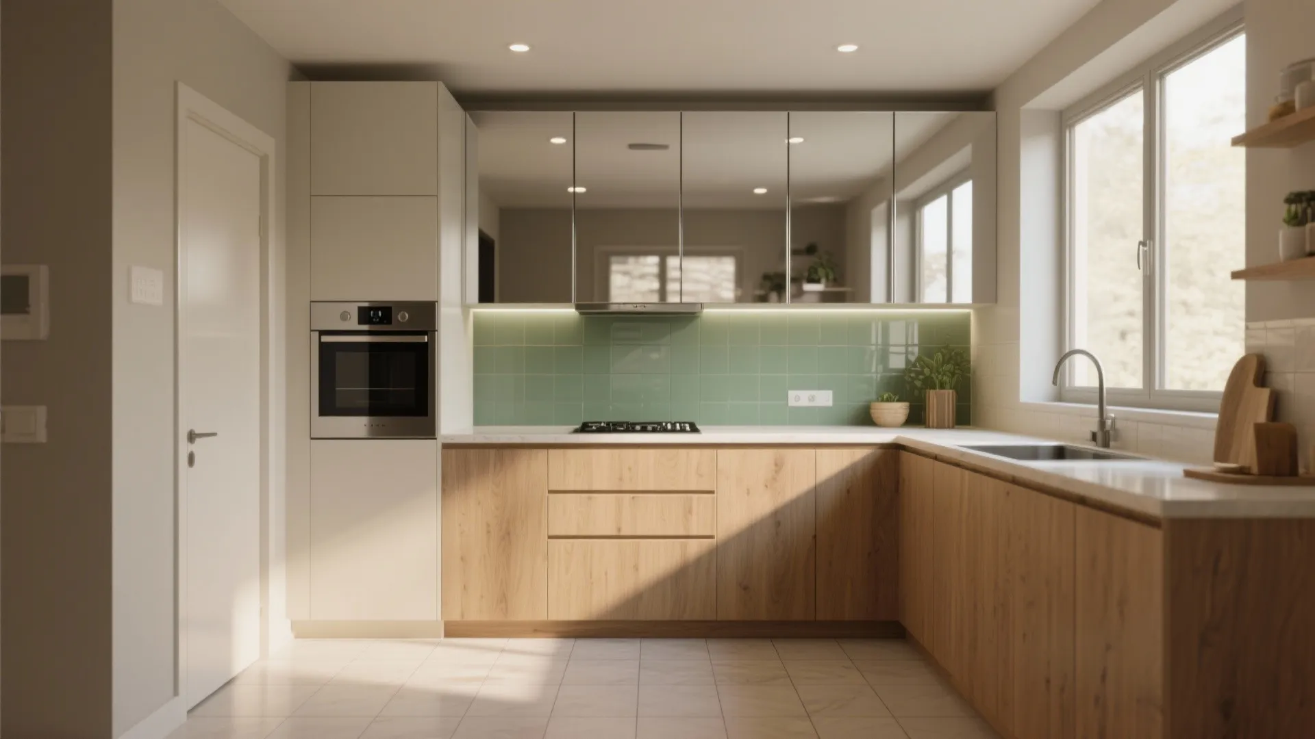 1. Expand Perceived Space with Light and Reflective Surfaces