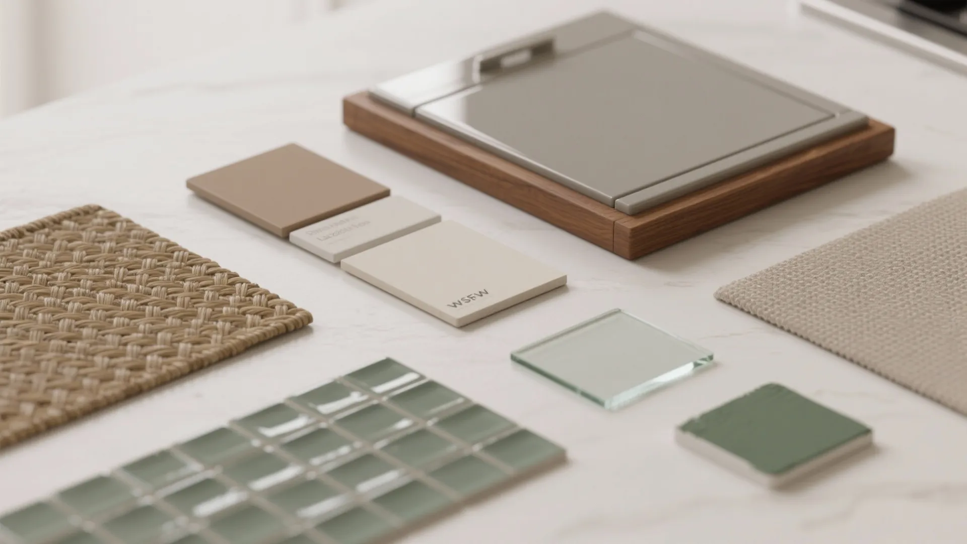 Light, reflective surfaces and consistent color story