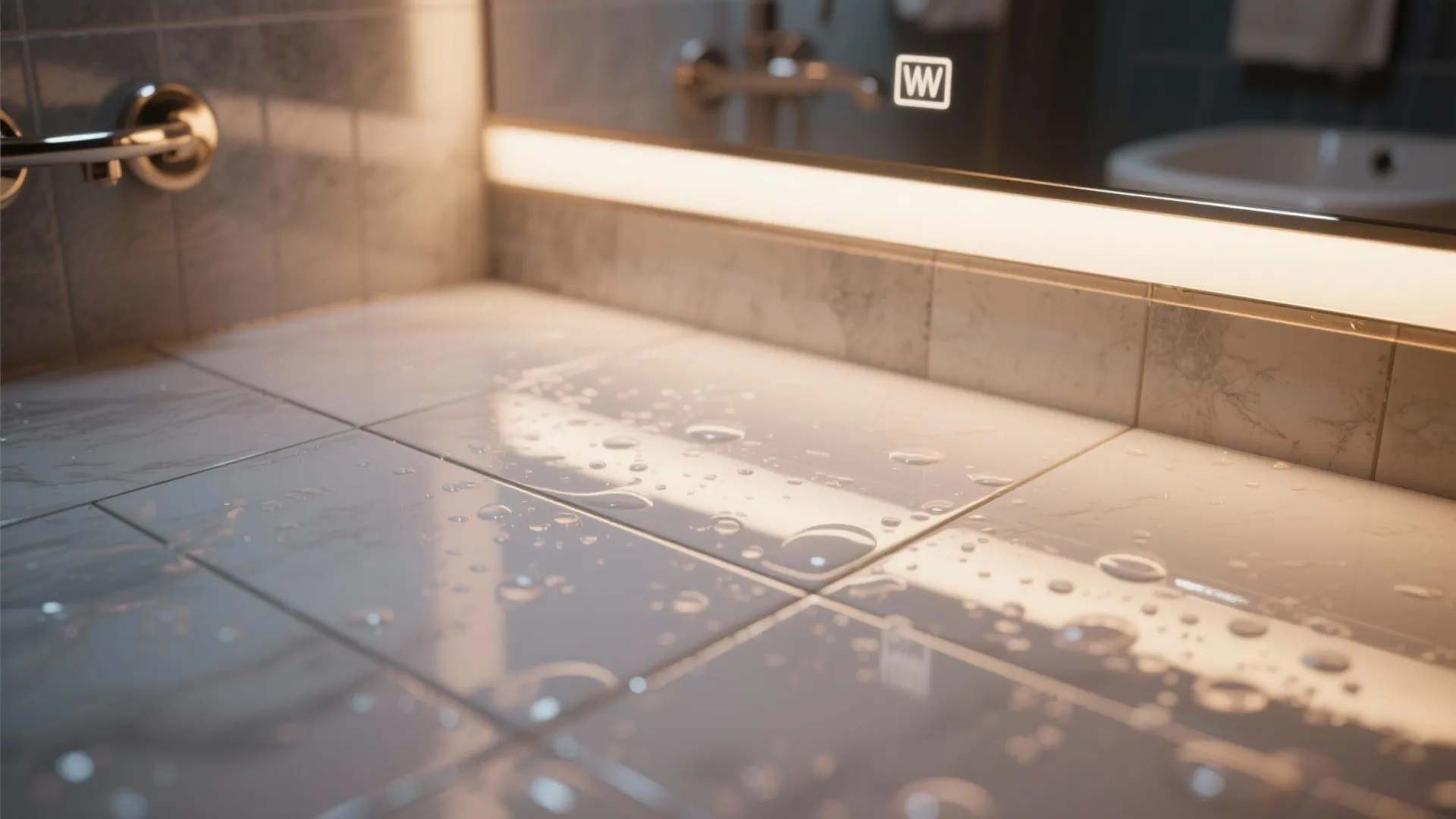 1. Bright, reflective surfaces