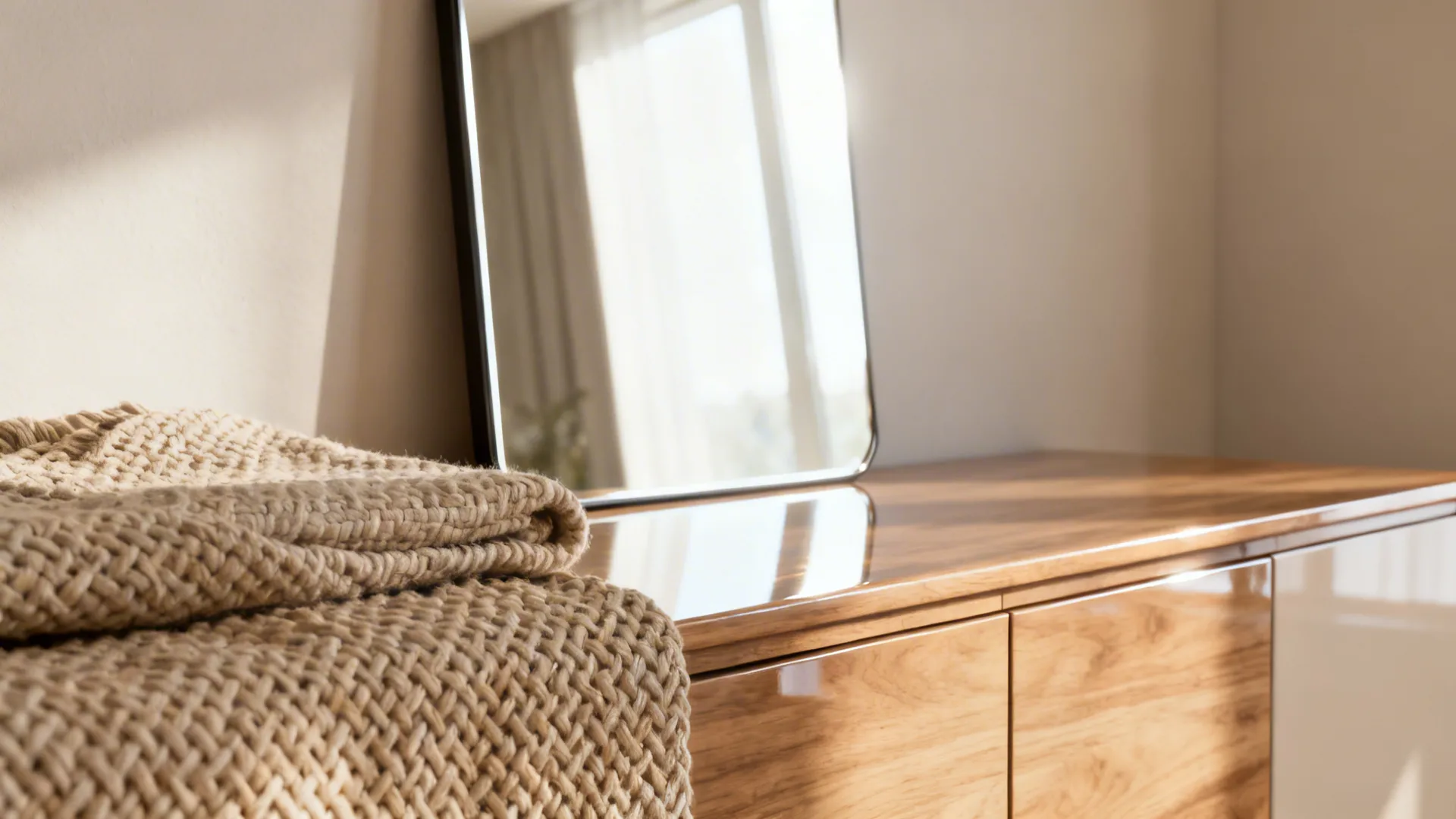 5. Reflective surfaces and light colors