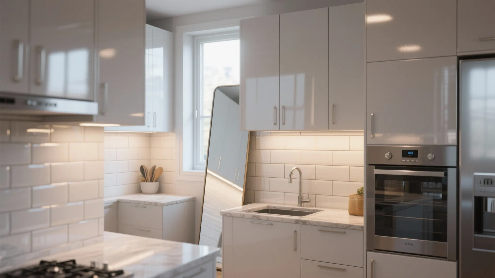 3. Reflective surfaces to amplify light