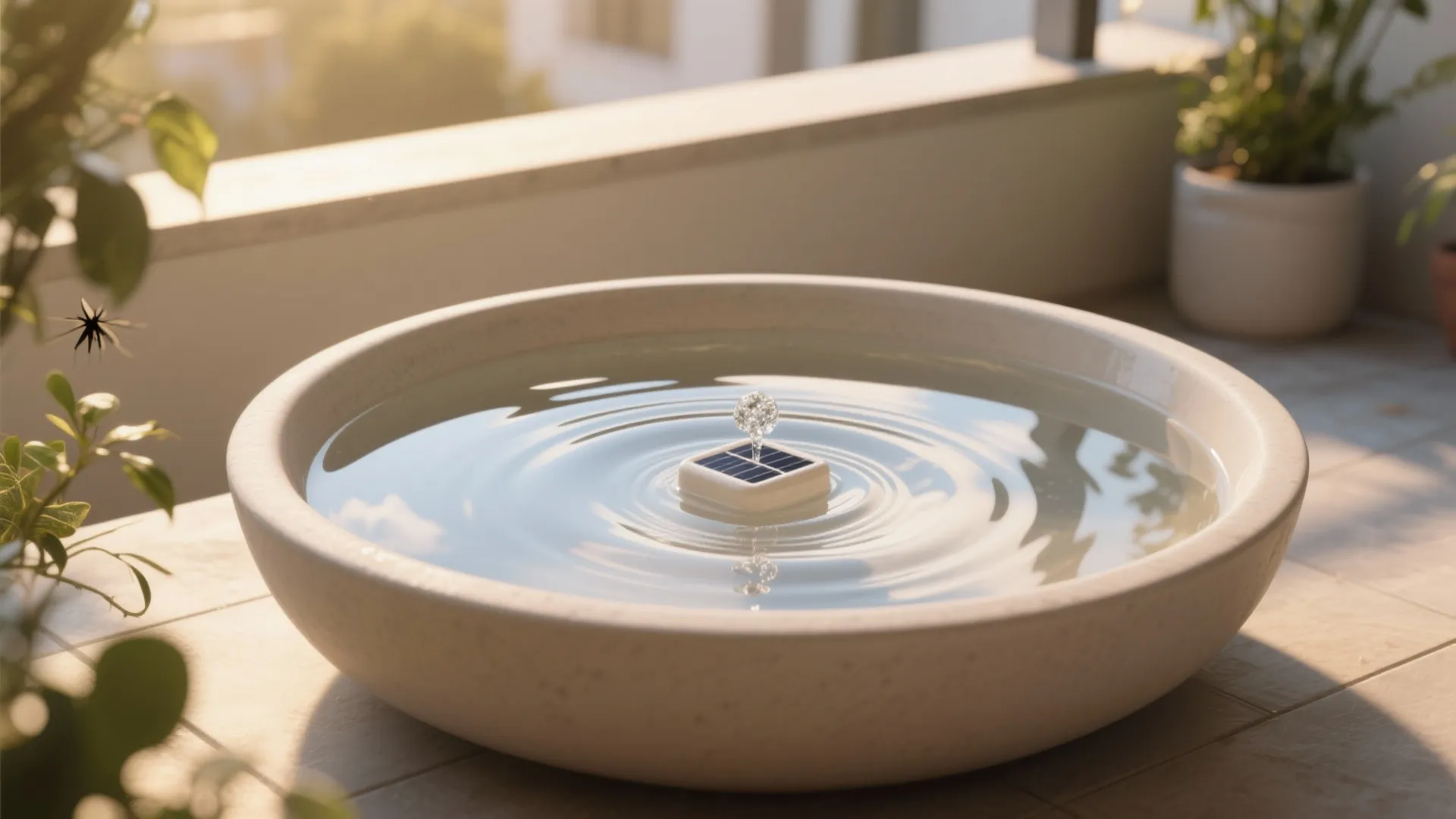 4. Reflective Water Accent