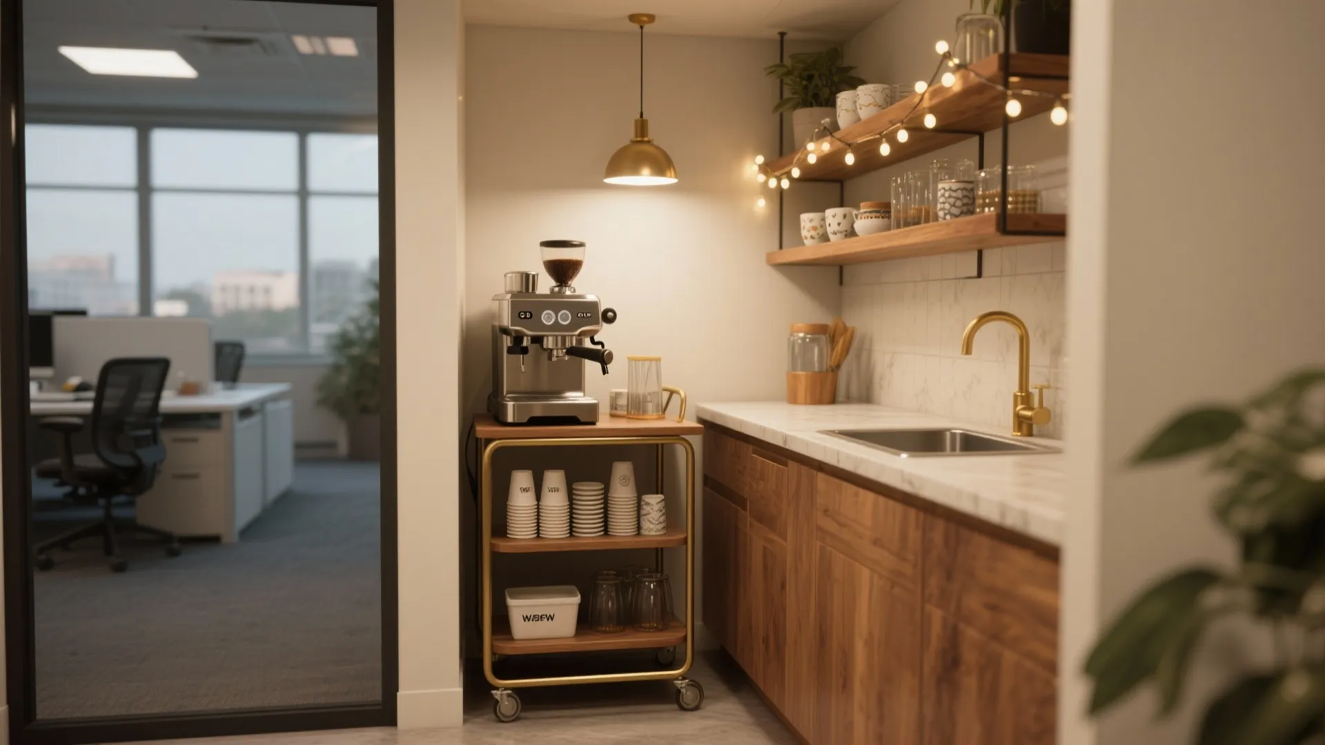 5. A Small Refreshment Nook or Bar Cart