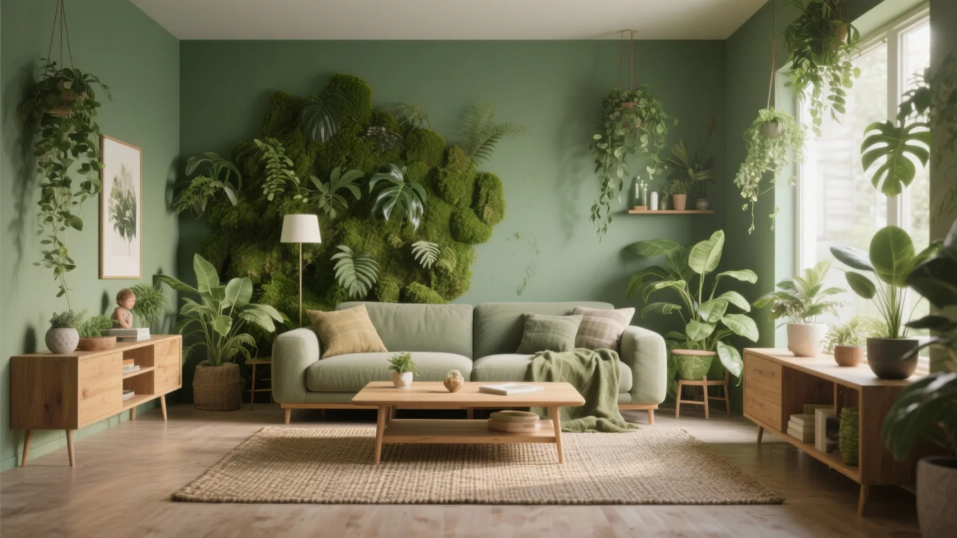 2. Regenerative Moss Green — calm that connects indoors to nature