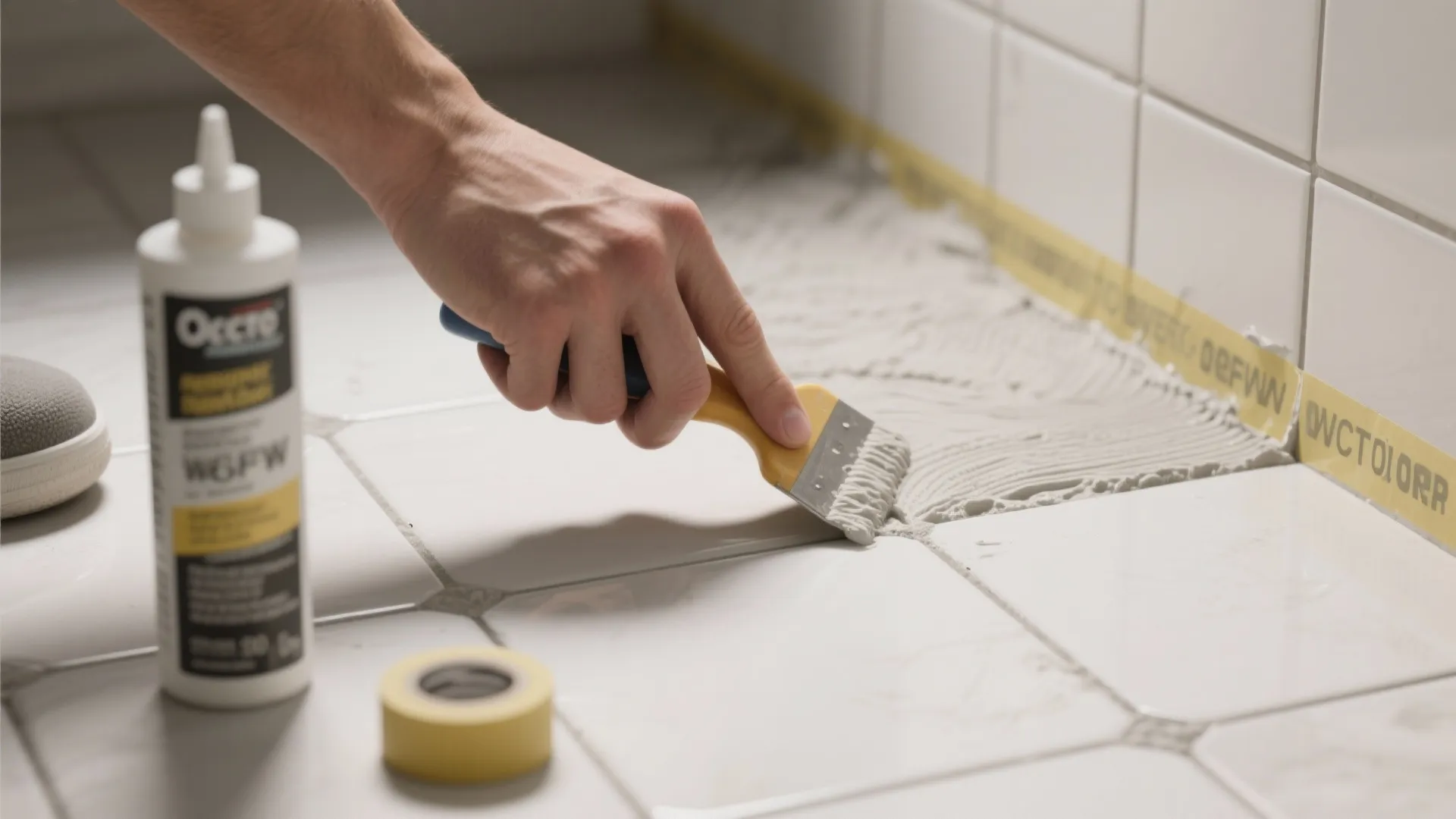 4. Re-grout or seal grout lines for a clean look