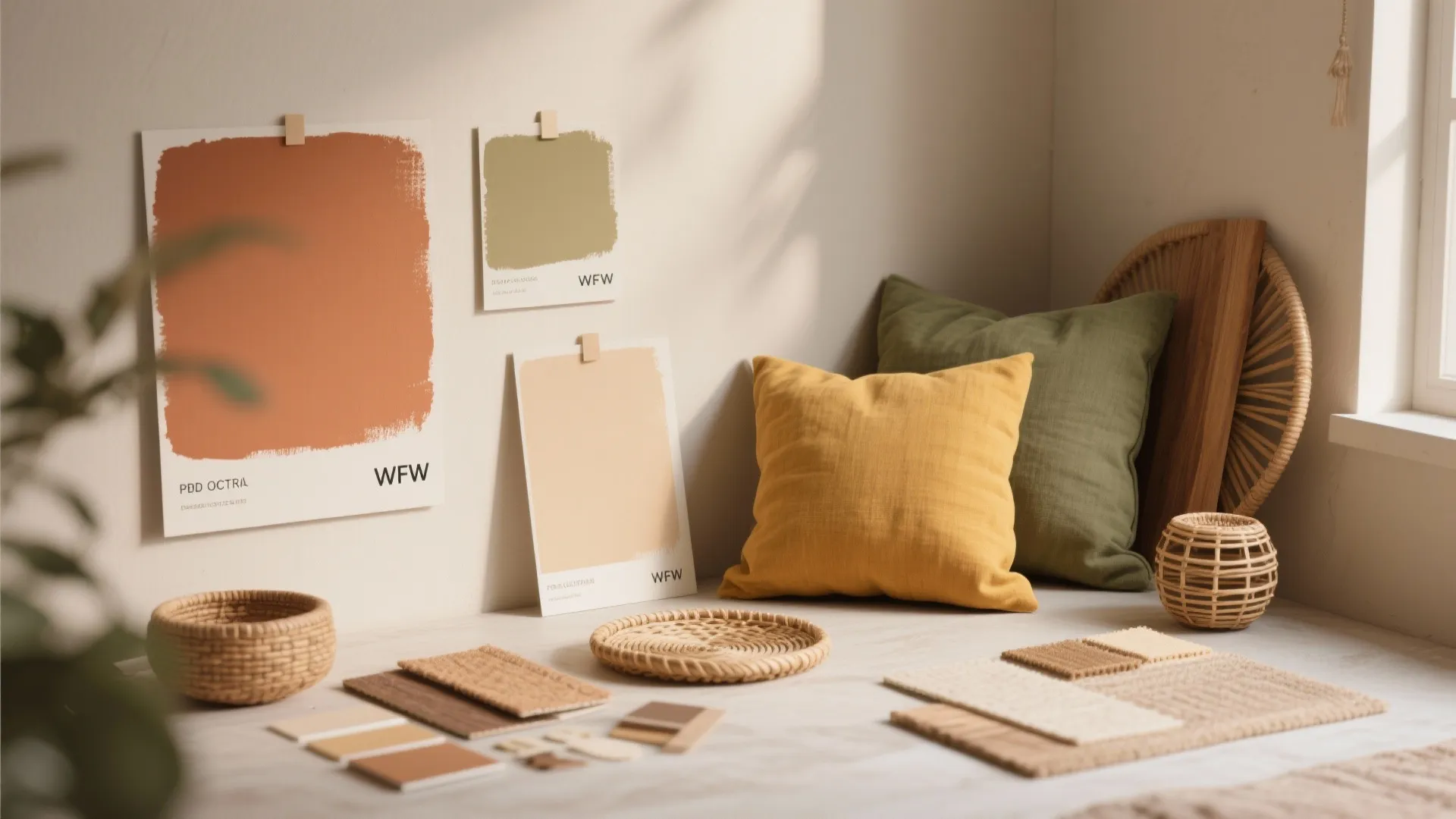 2. Curate a relaxed color palette