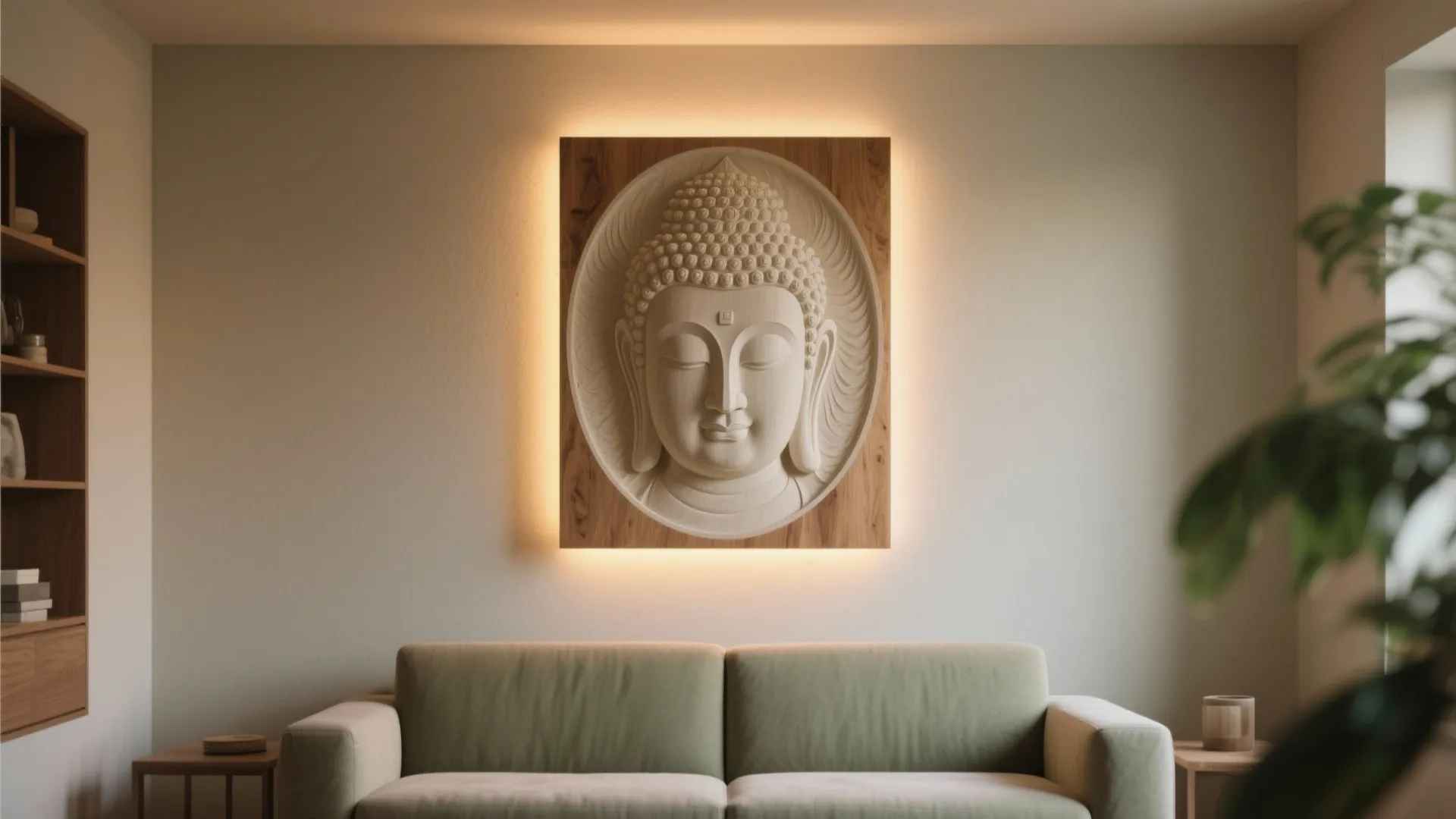 Tip 1: Shallow relief panel with soft backlighting