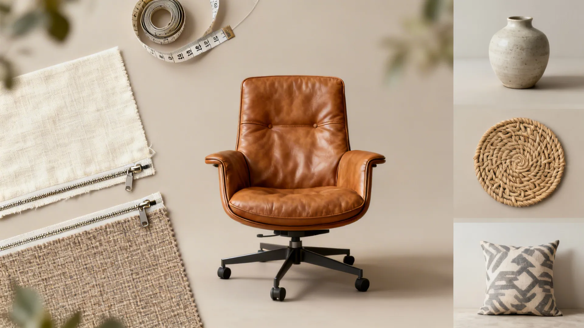 5. Low-profile swivel with removable covers for renters