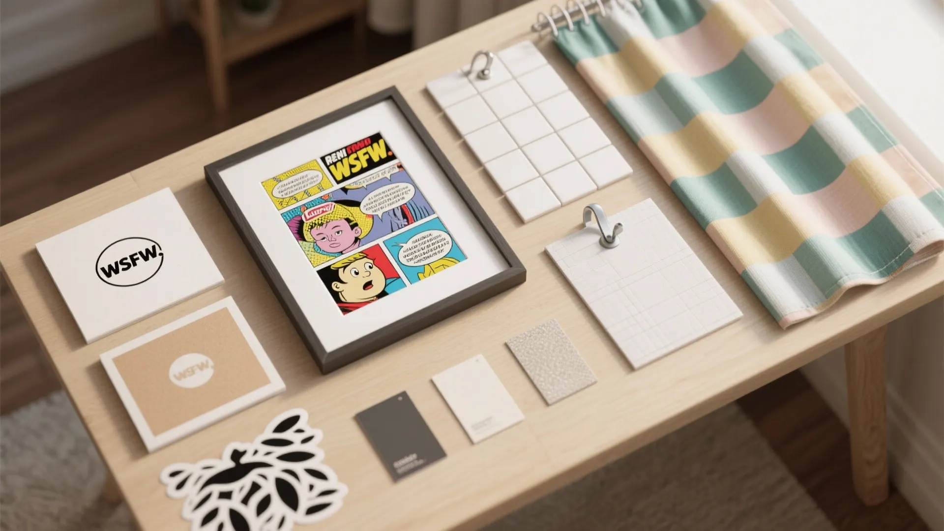 3. Subtle Graphics and Removable Décor