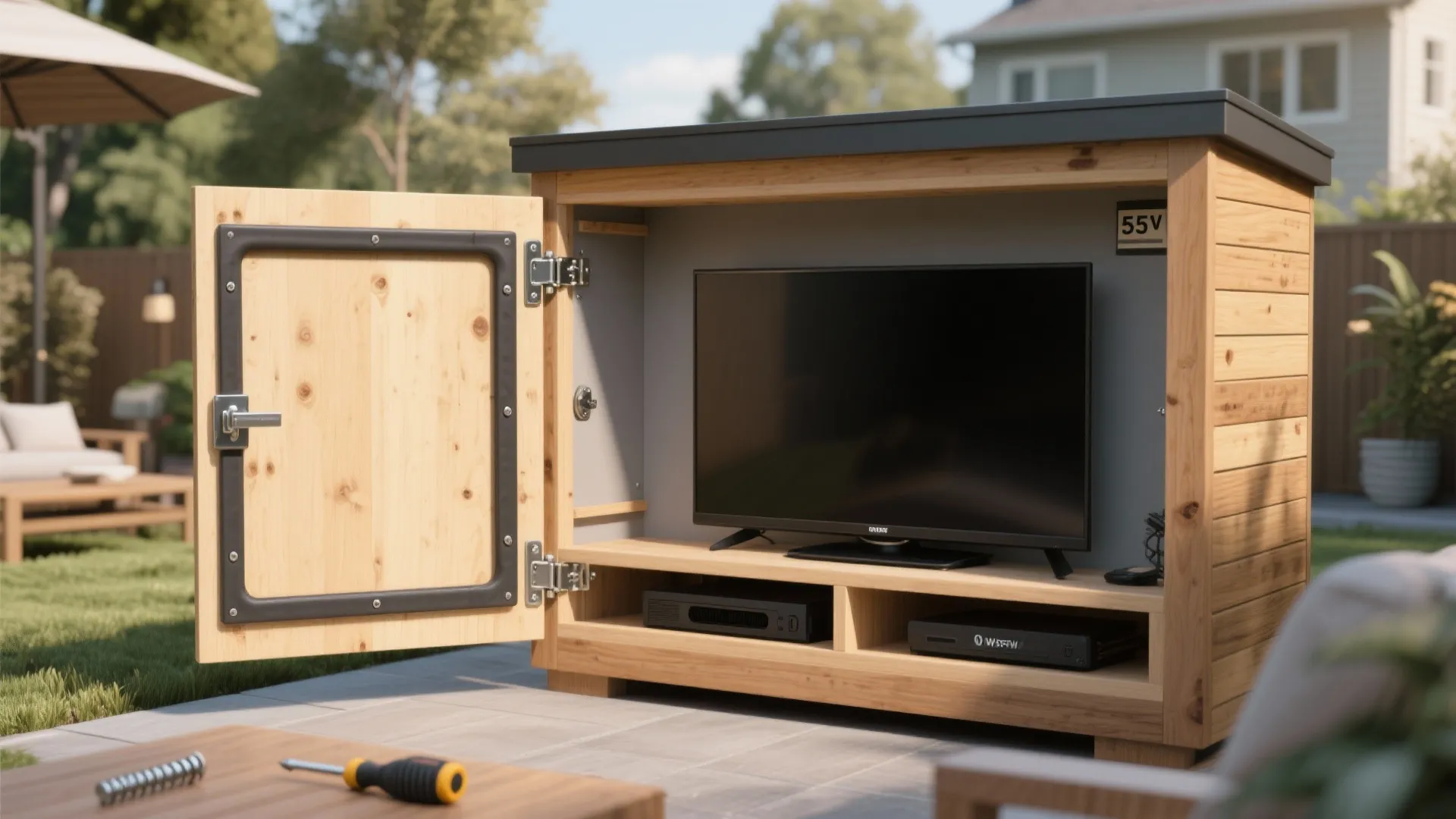 DIY Outdoor TV Cabinet Plans: 5 Smart Ideas