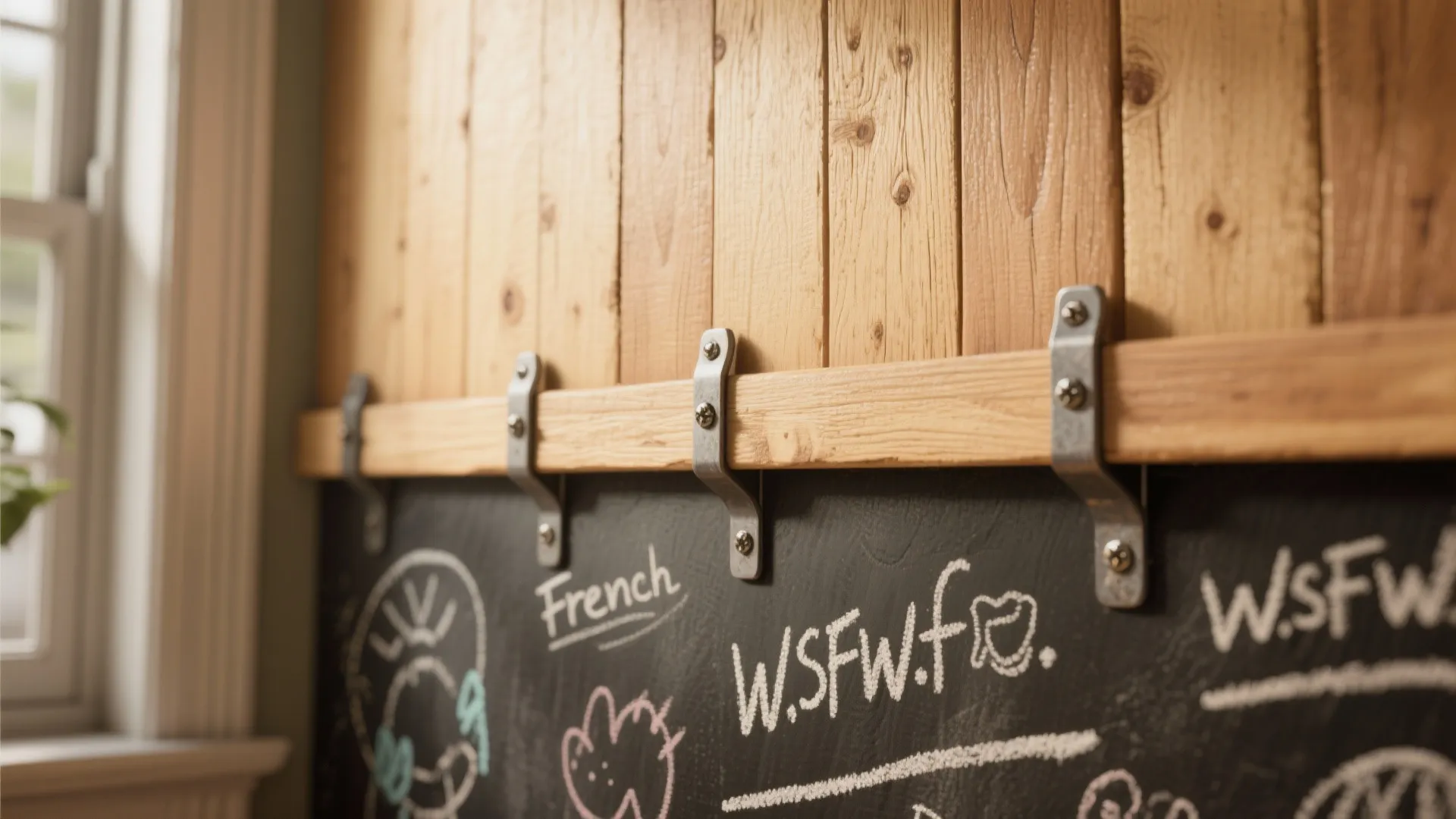 5. Removable Painted Panels and Chalk Surfaces