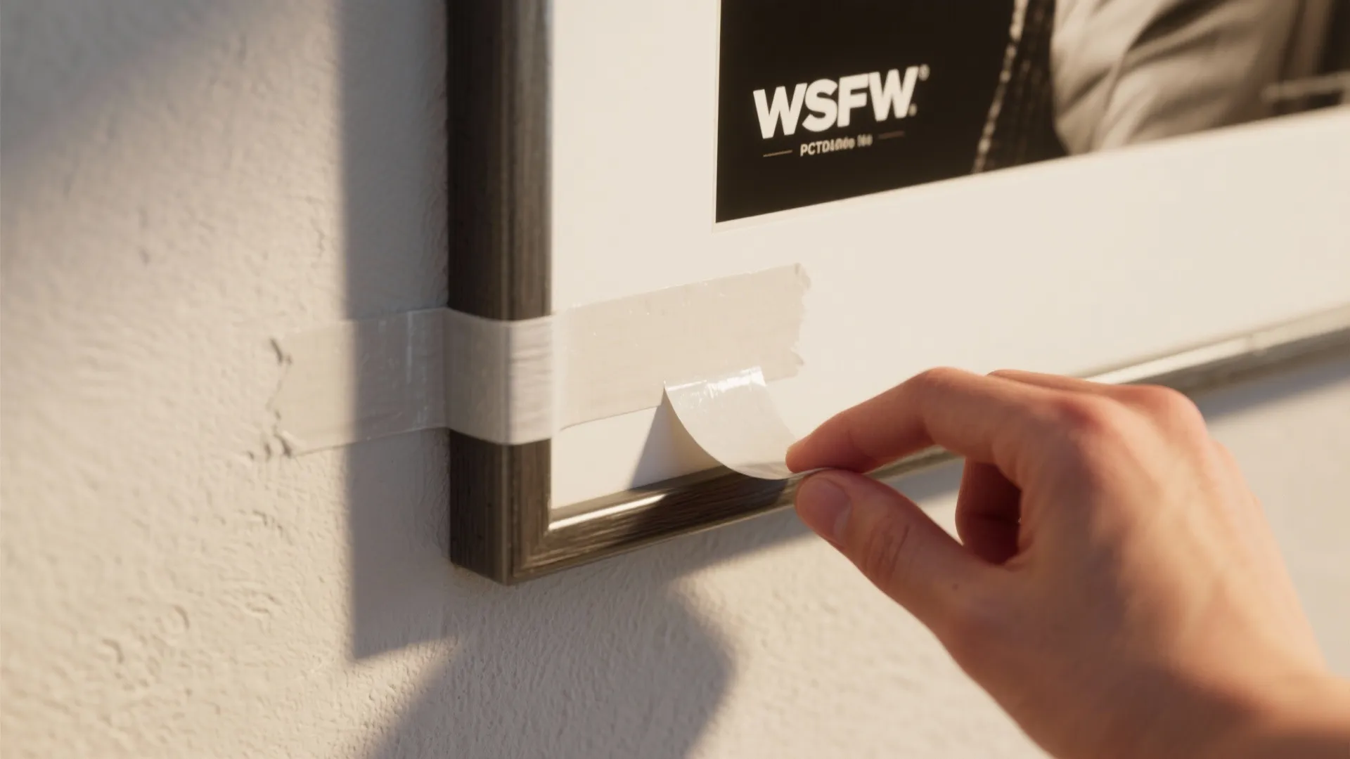 1. Removable adhesive strips (the gentle heavy lifters)