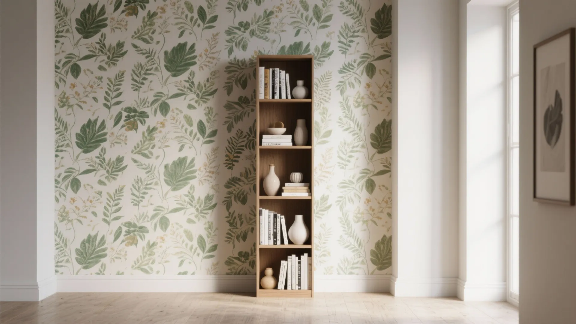 2. Removable Wallpaper Accent