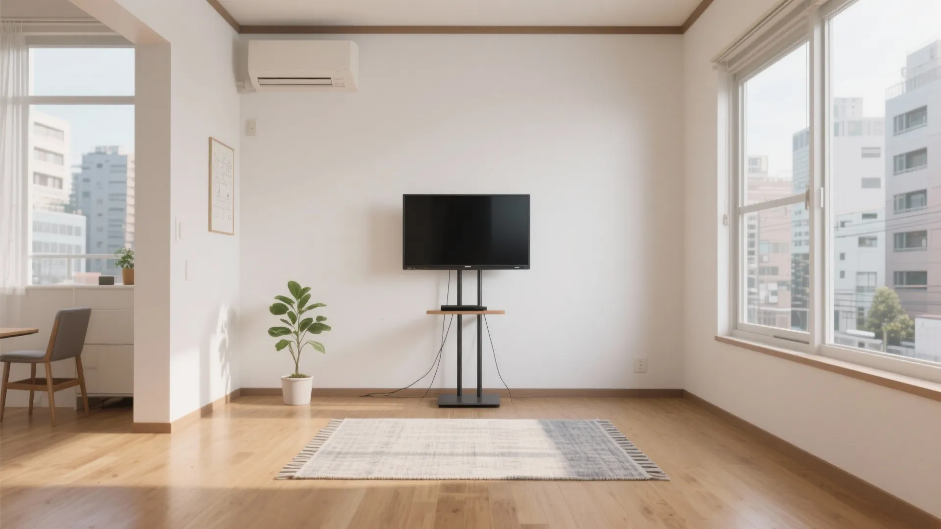 壁掛けorスタンド？賃貸の“穴問題”を回避する選択肢（東京・大阪・京都の賃貸想定）