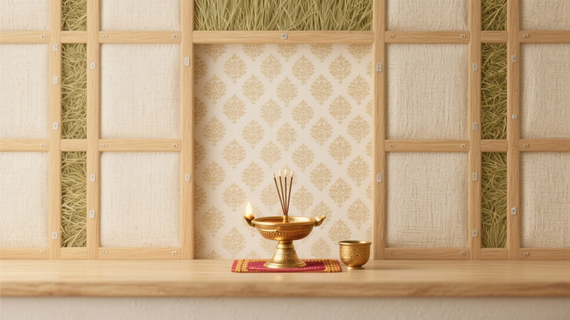 Fabric or Wallpaper Backdrop with Modular Frames (Renter-Friendly)
