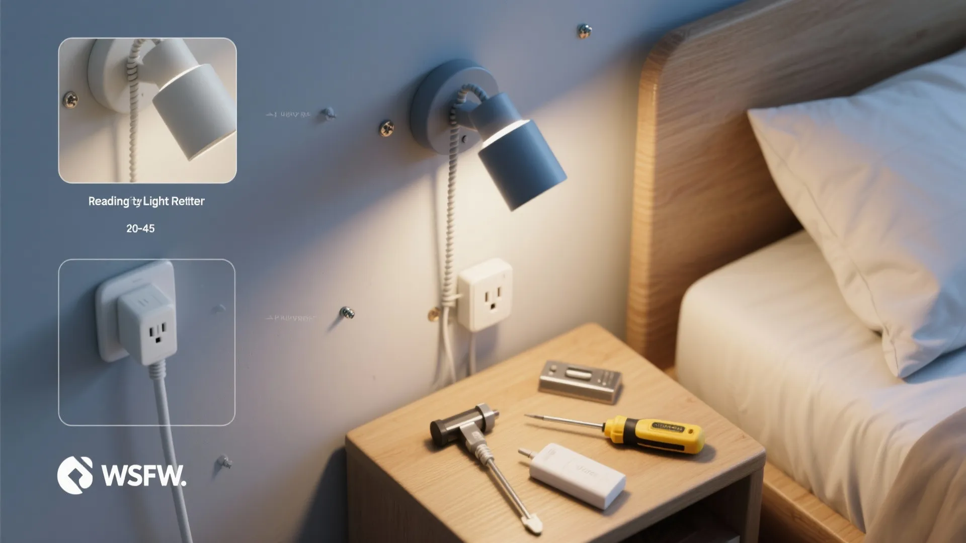 5) Plug-in reading lights for renters