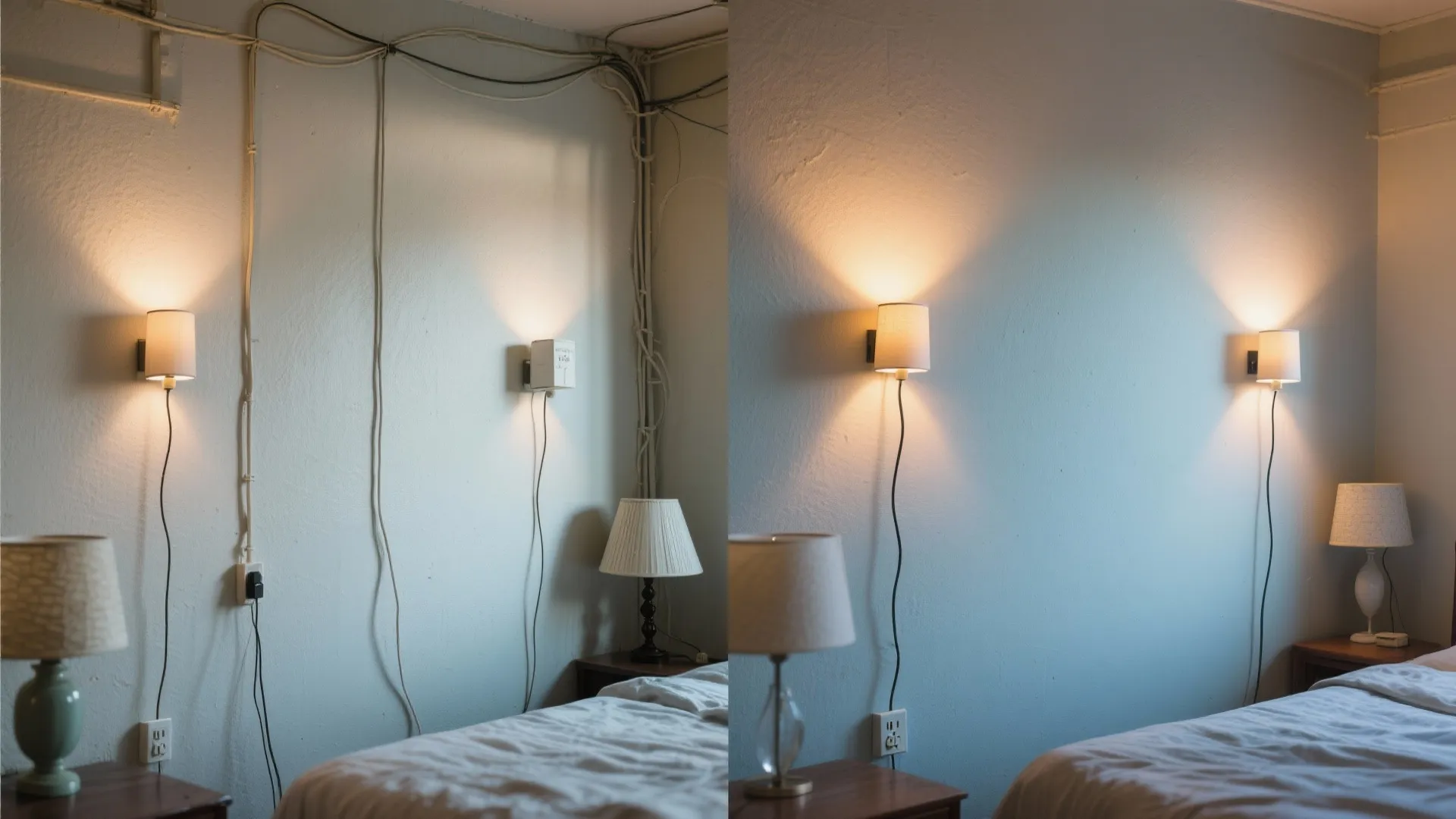 Plug-in sconces for renters