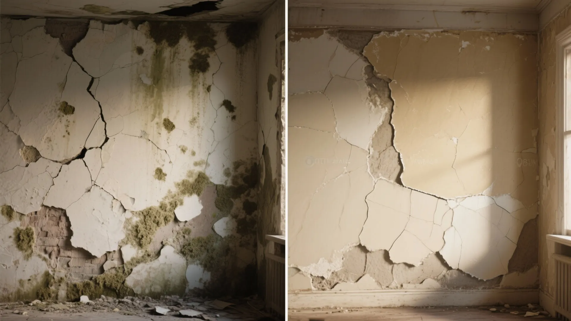 3. Repair the substrate — patch cracks and treat mold