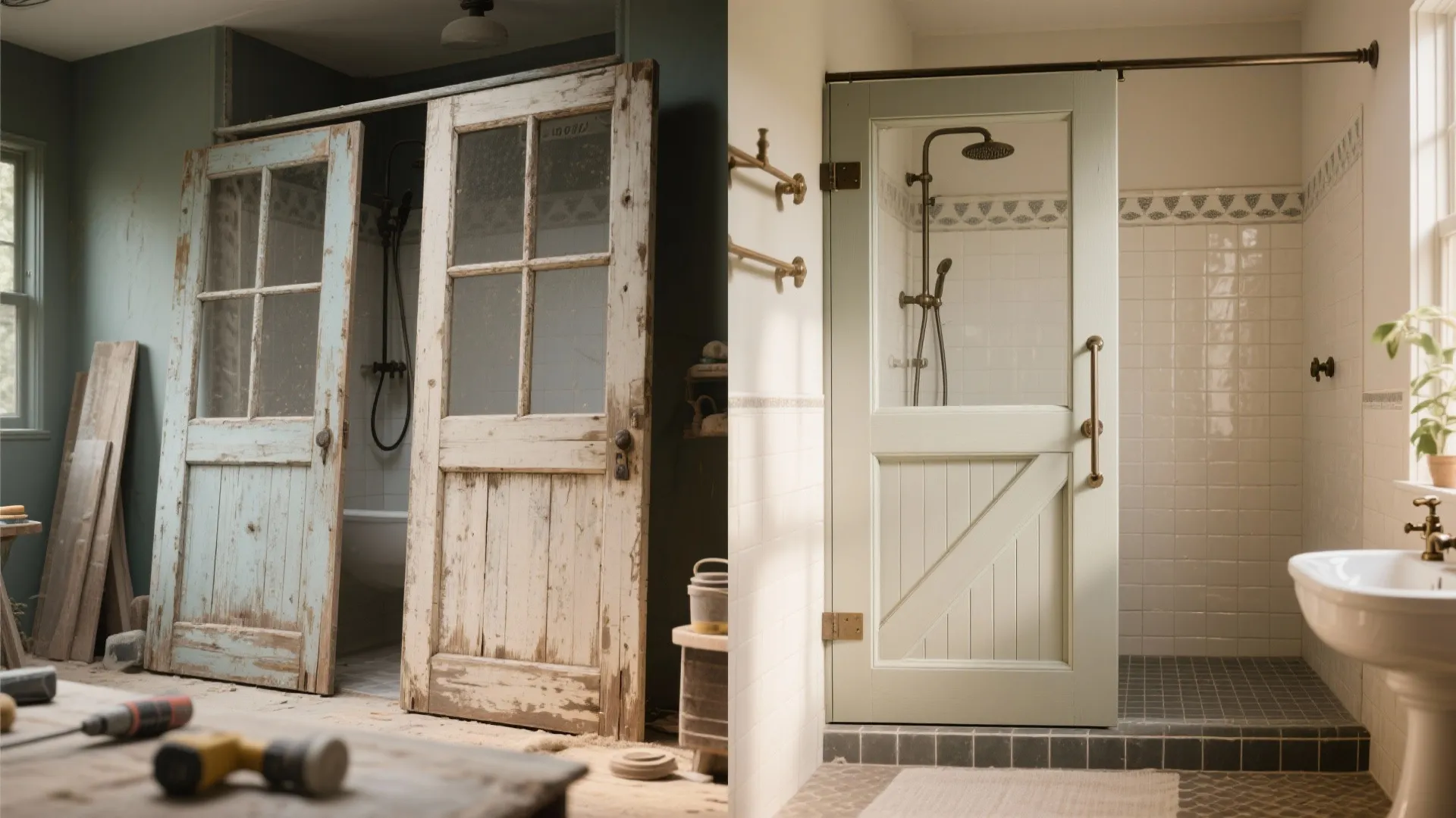 5. Repurposed Window or French Doors